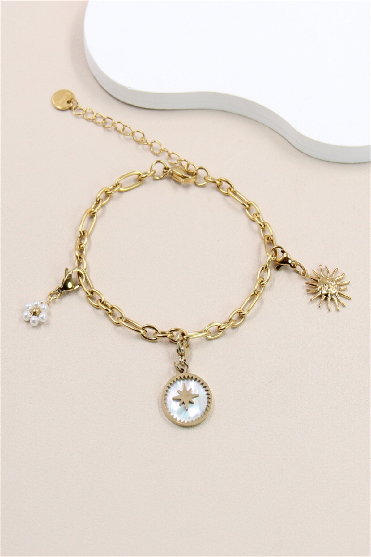 Grossiste Bellissima - Bracelet maillon compatible pour attacher des pendentifs charm's