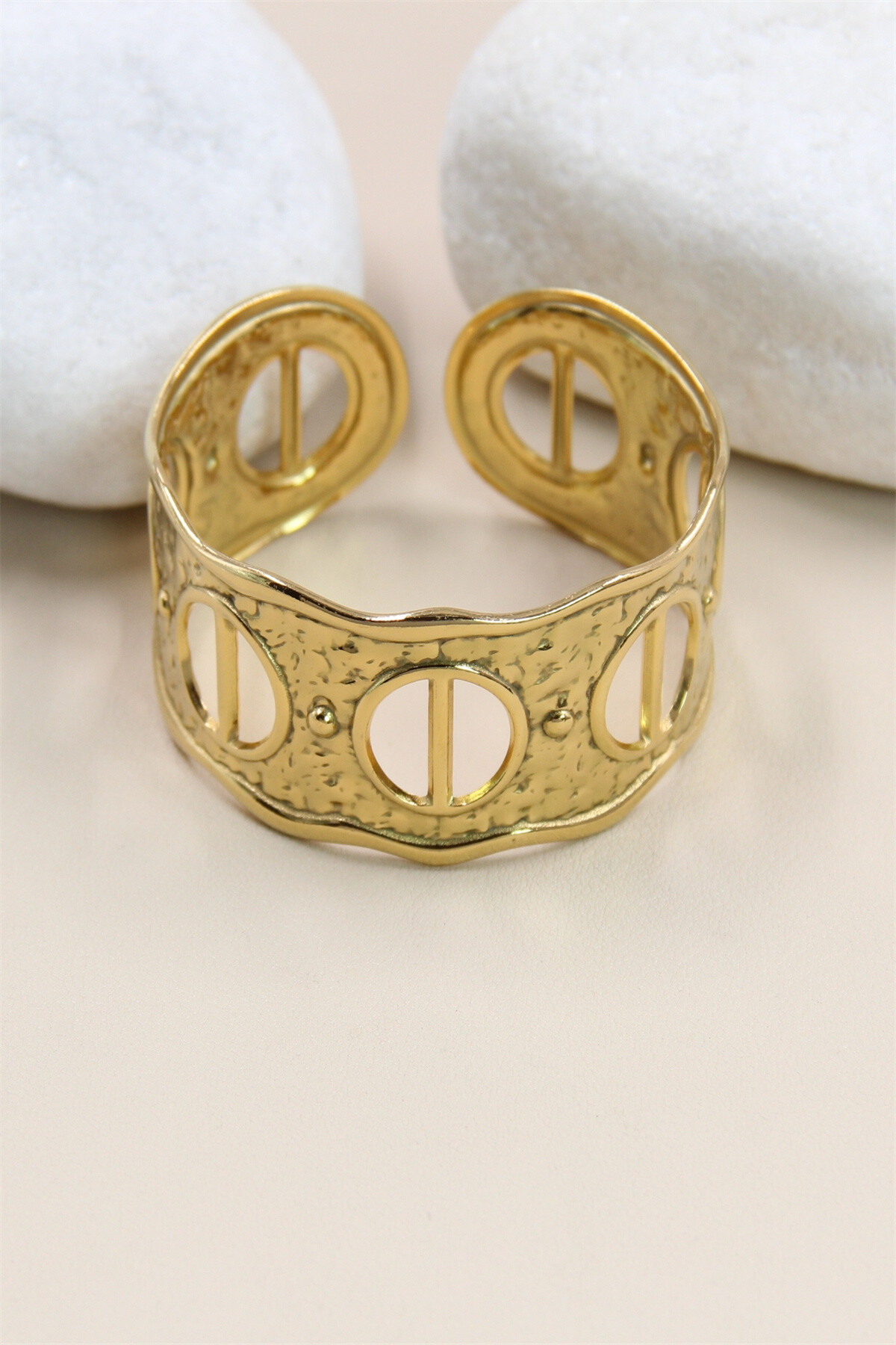 Grossista Bellissima - Bracciale regolabile in acciaio inossidabile - Eleganza artigianale