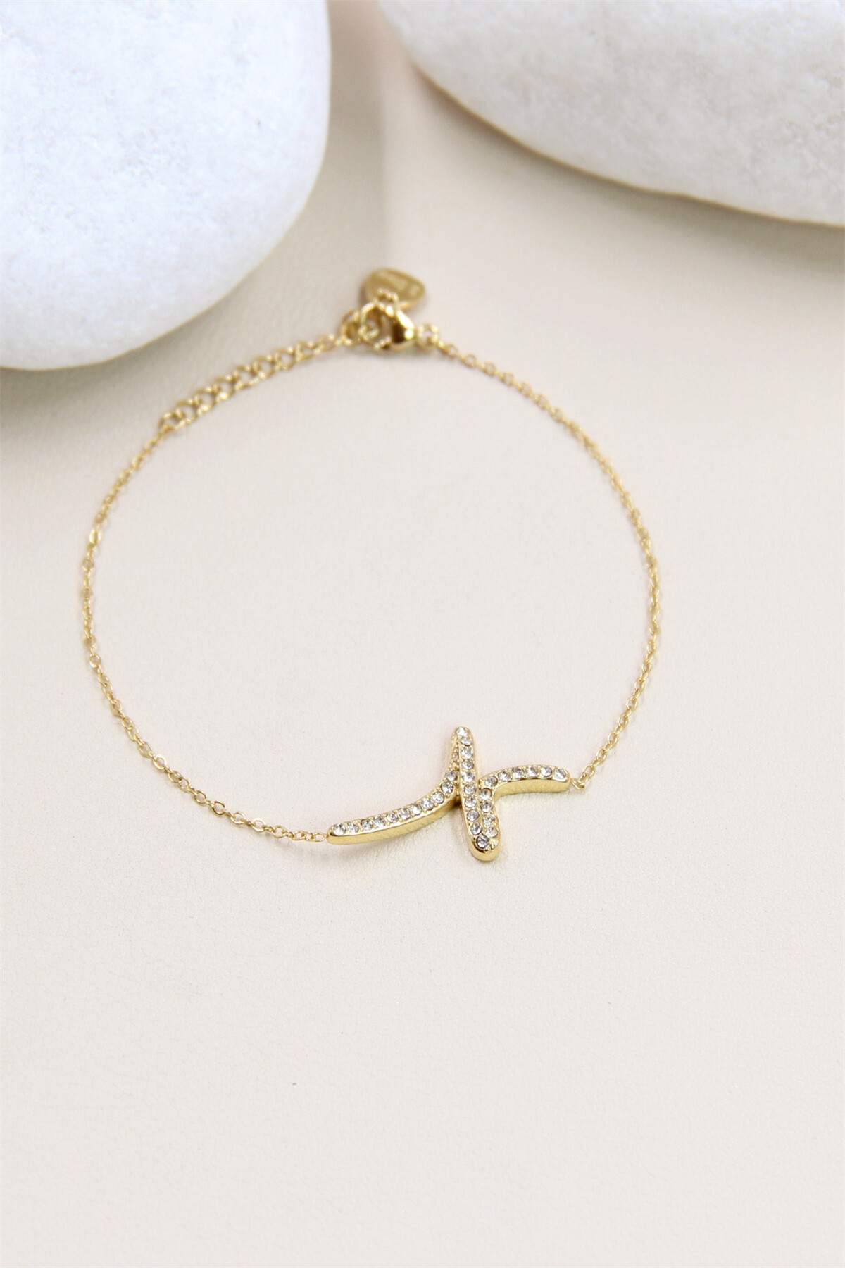 Mayorista Bellissima - Pulsera de diamantes de imitación de acero inoxidable