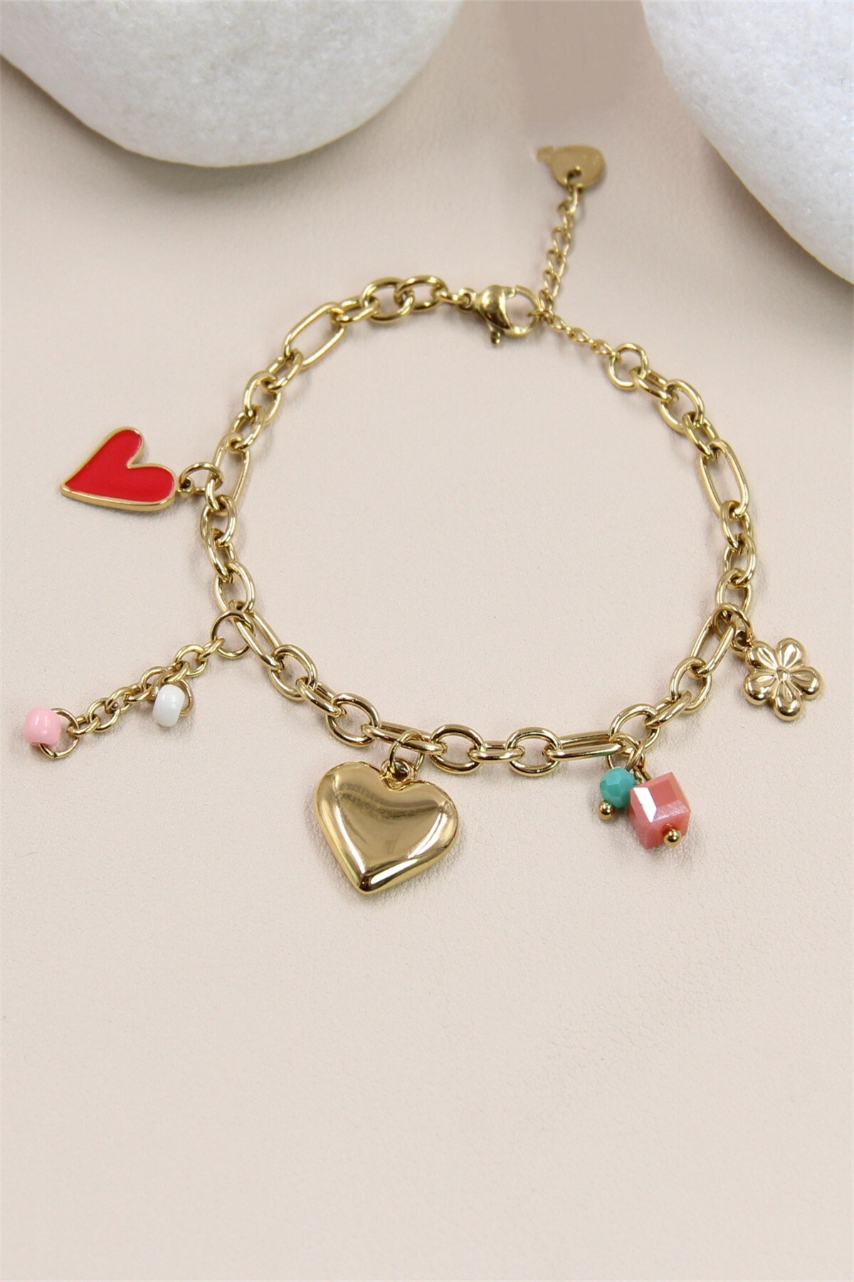 Grossista Bellissima - Bracciale - Cuore in acciaio inossidabile Buse: stile e fascino
