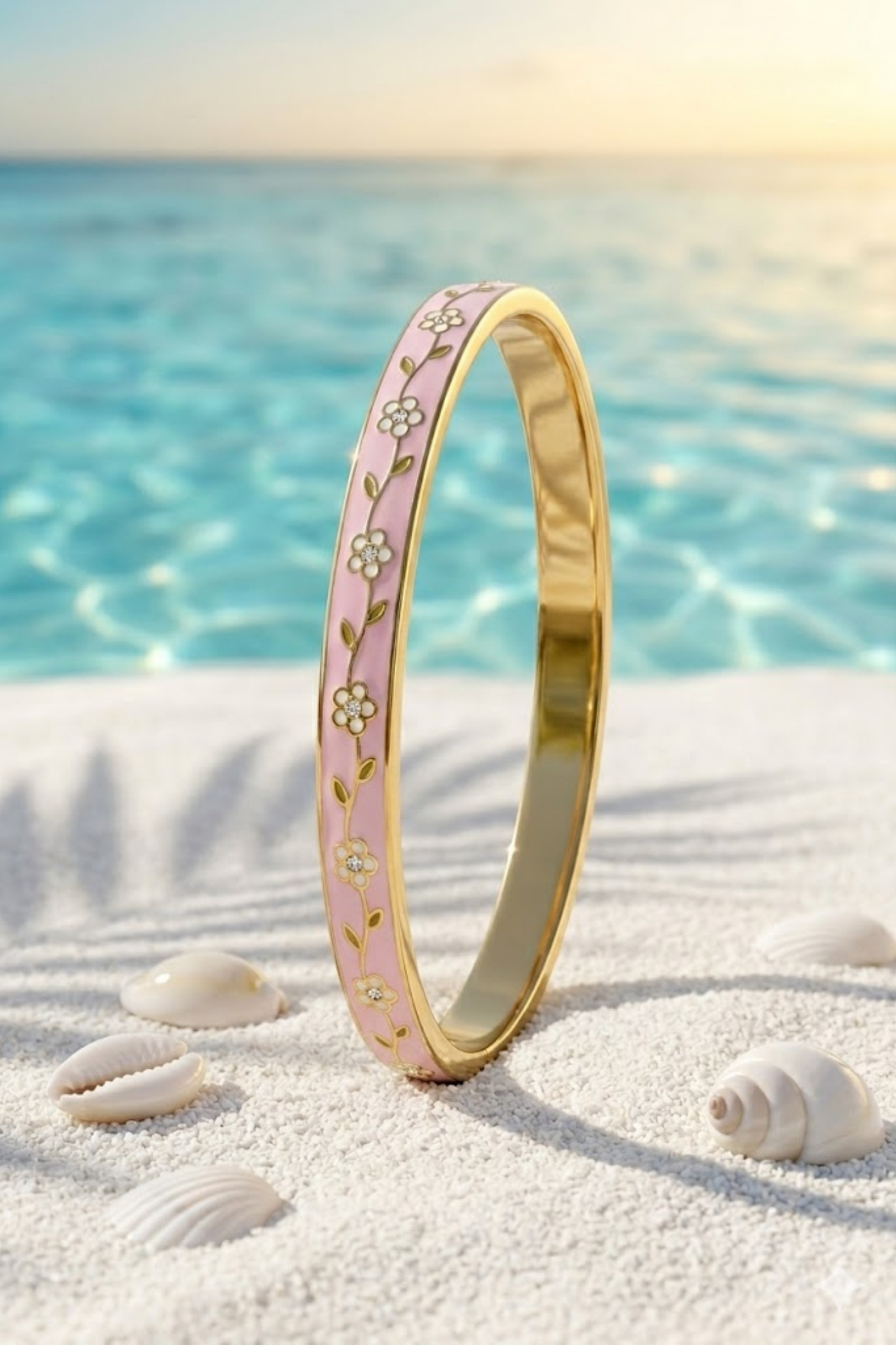 Mayorista Bellissima - Pulsera Tailandesa de Flor de Acero Inoxidable – Disponible en Varios Colores