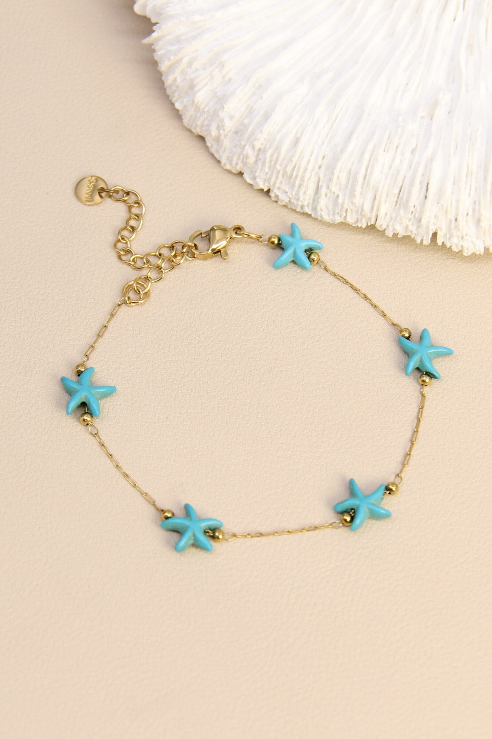 Wholesaler Bellissima - Starfish bead bracelet - seaside spirit