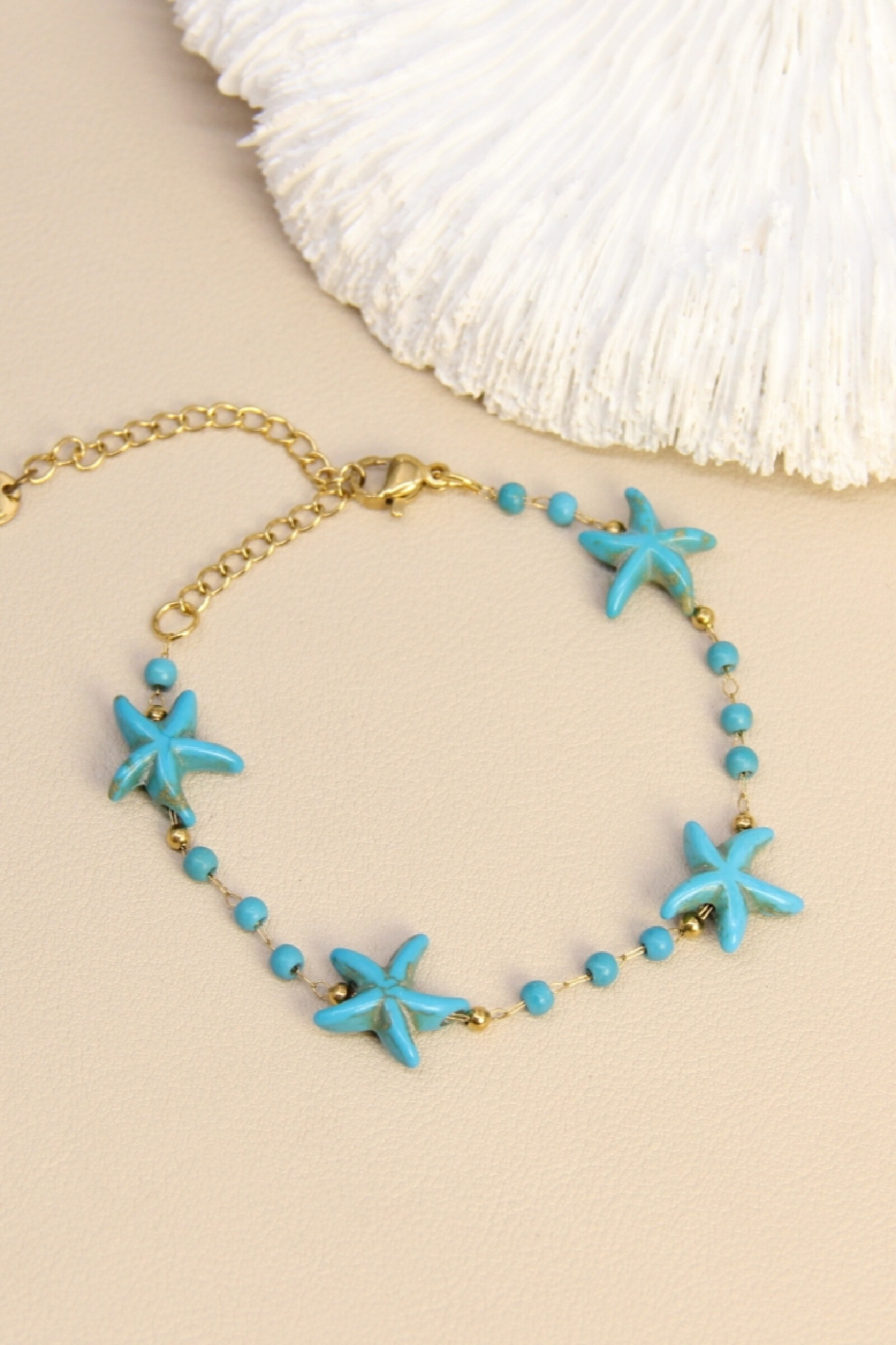 Grossista Bellissima - Bracciale Stella Marina - Perle Fantasia Colorate - Disponibile in Diversi Colori
