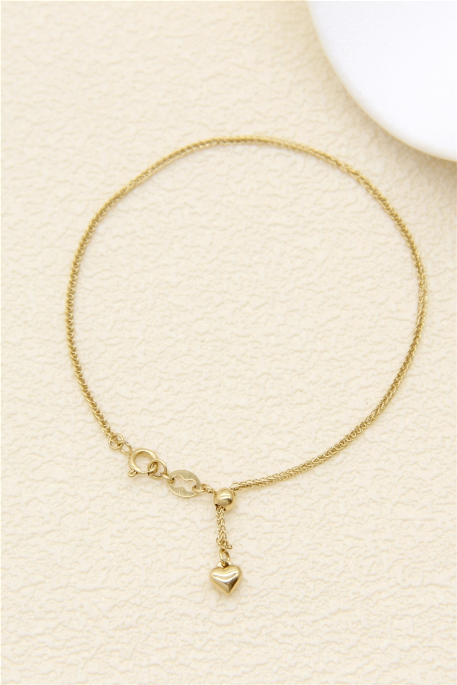 Grossiste Bellissima - Bracelet Coulissant Ajustable Cœur – Acier Inoxydable