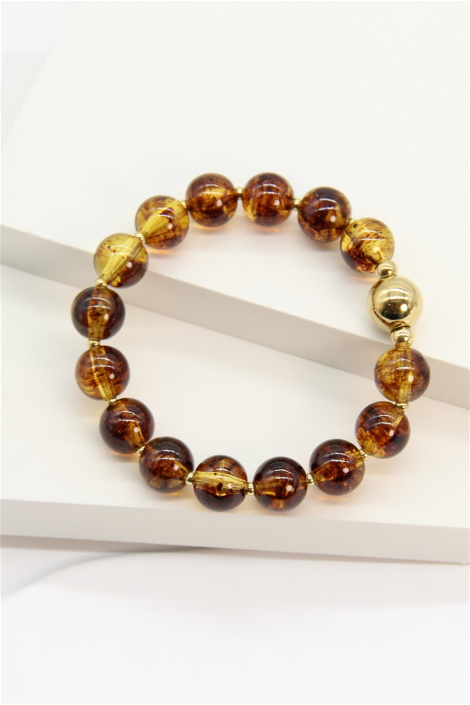 Grossiste Bellissima - Bracelet Élastique Résine & Acier – Mix Couleurs