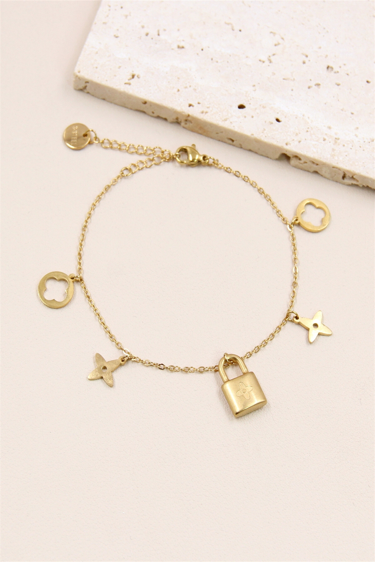 Grossista Bellissima - Bracciale con charm Cadena - Stella in acciaio inossidabile