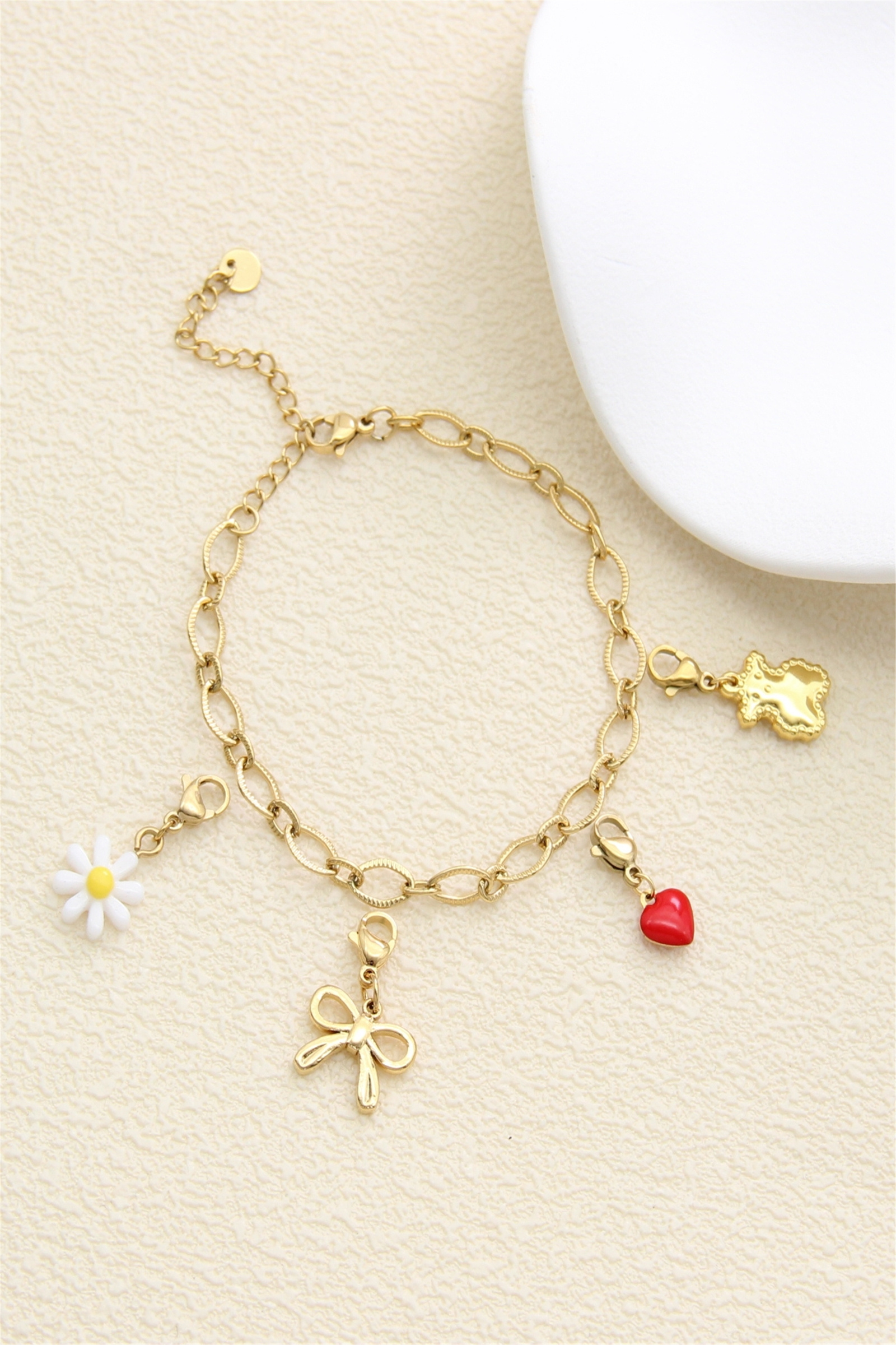 Grossiste Bellissima - Bracelet Maille Doré en Acier Inoxydable – Base Premium pour Charms Personnal
