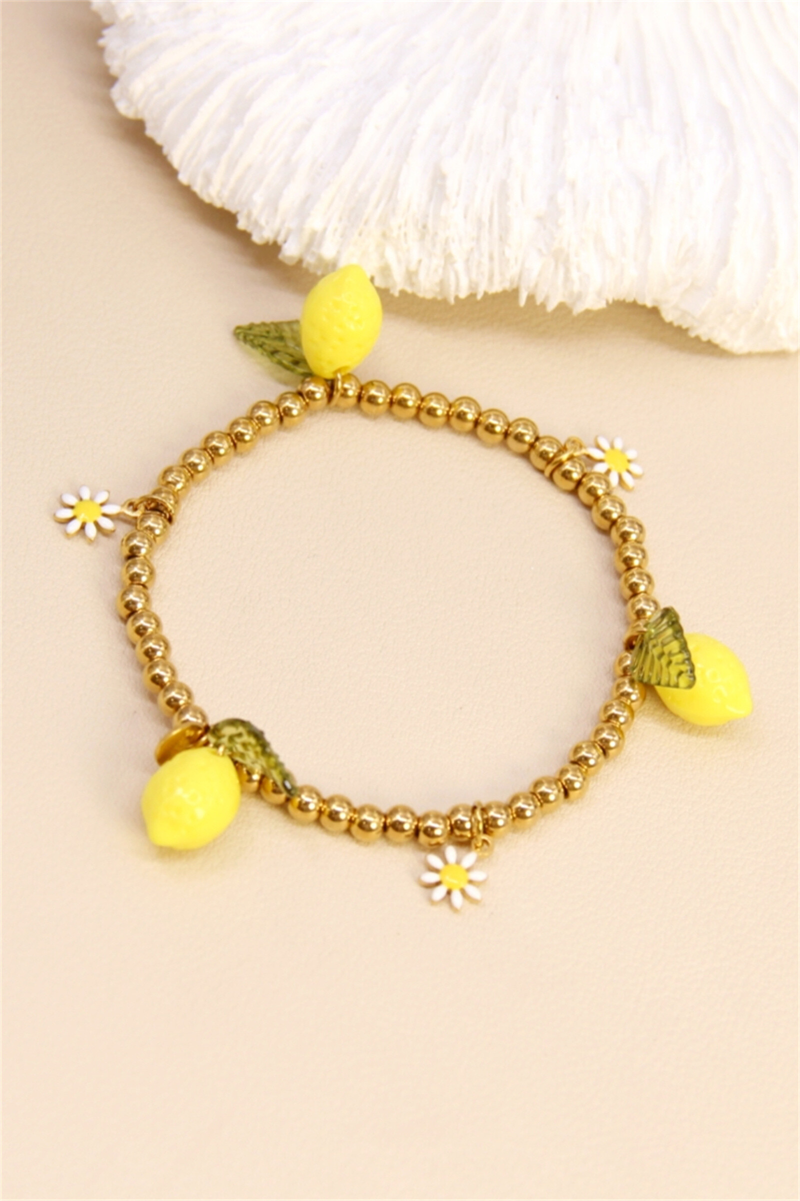 Grossista Bellissima - Bracciale elastico con perline - Spirito fresco e soleggiato