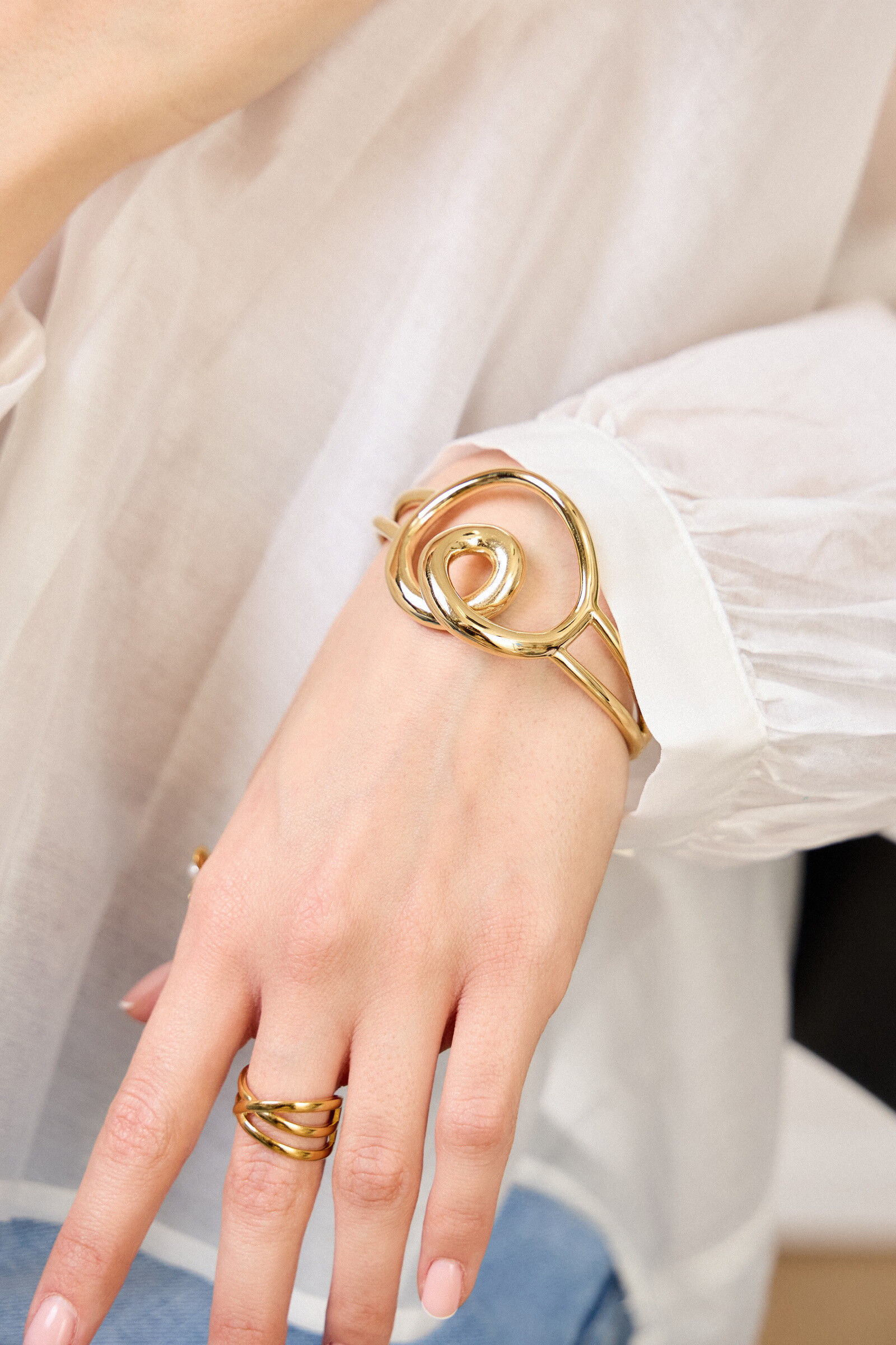 Mayorista Bellissima - Pulsera de acero inoxidable ajustable: elegancia