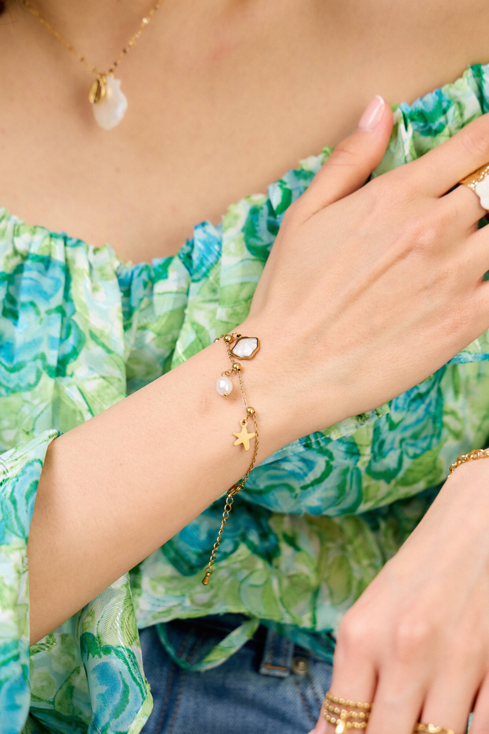 Mayorista Bellissima - Pulsera de elegancia marina de acero inoxidable