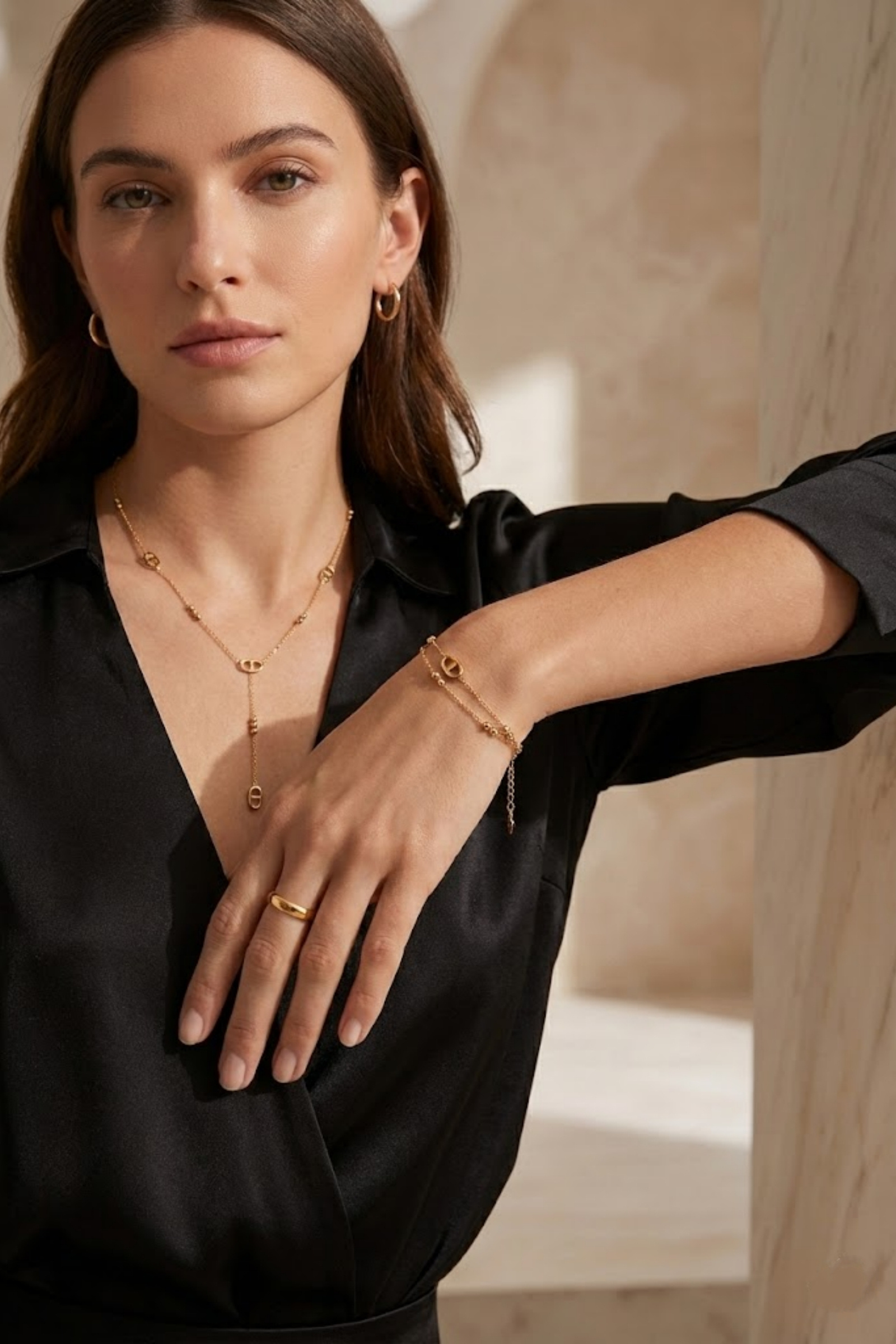 Grossiste Bellissima - Bracelet Boucle Marine en Acier Inoxydable – Élégance Prestige