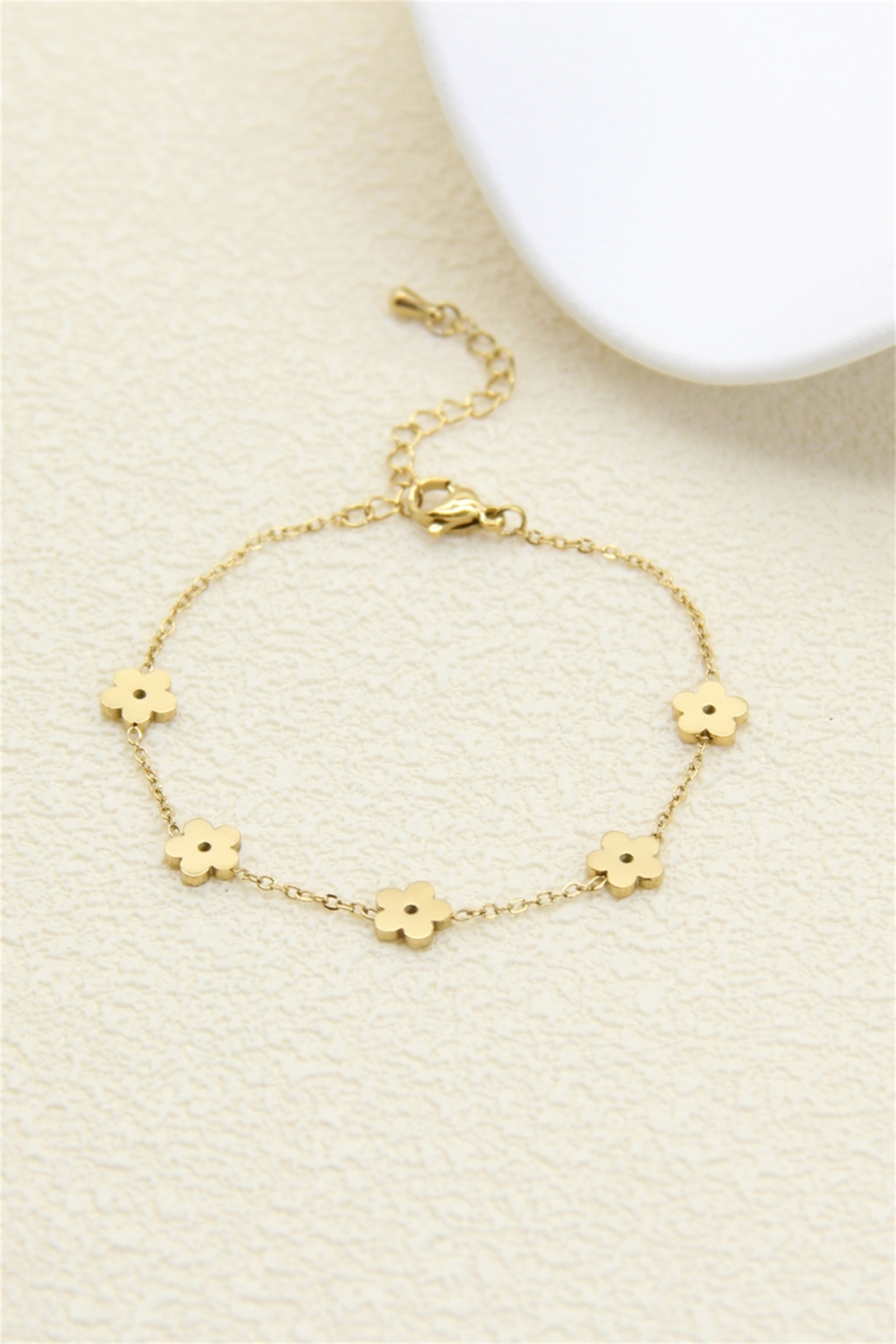 Grossiste Bellissima - Bracelet fleur acier inoxydable – Minimaliste & élégant