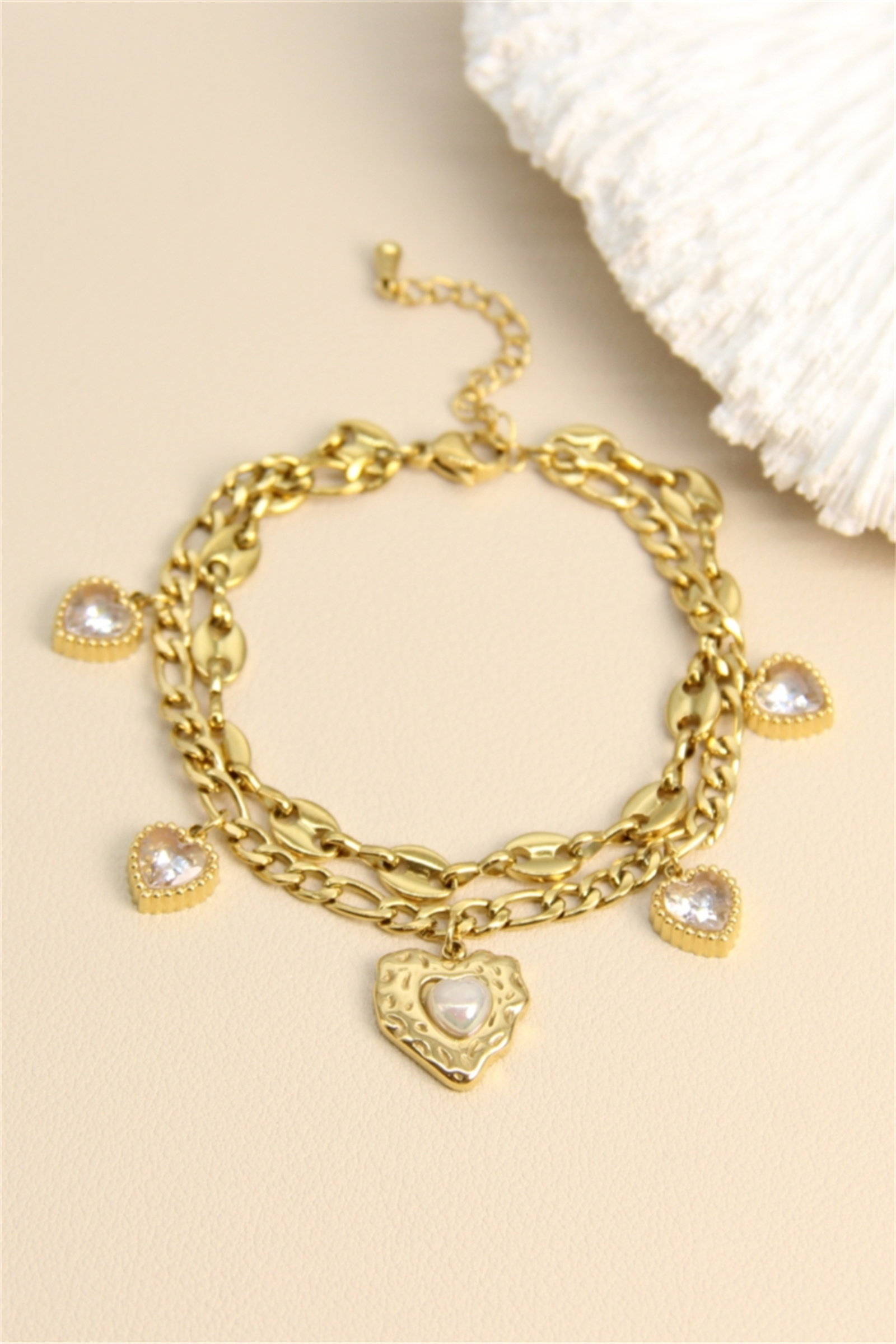 Grossiste Bellissima - Bracelet “Cœur à Prendre” – Acier inoxydable