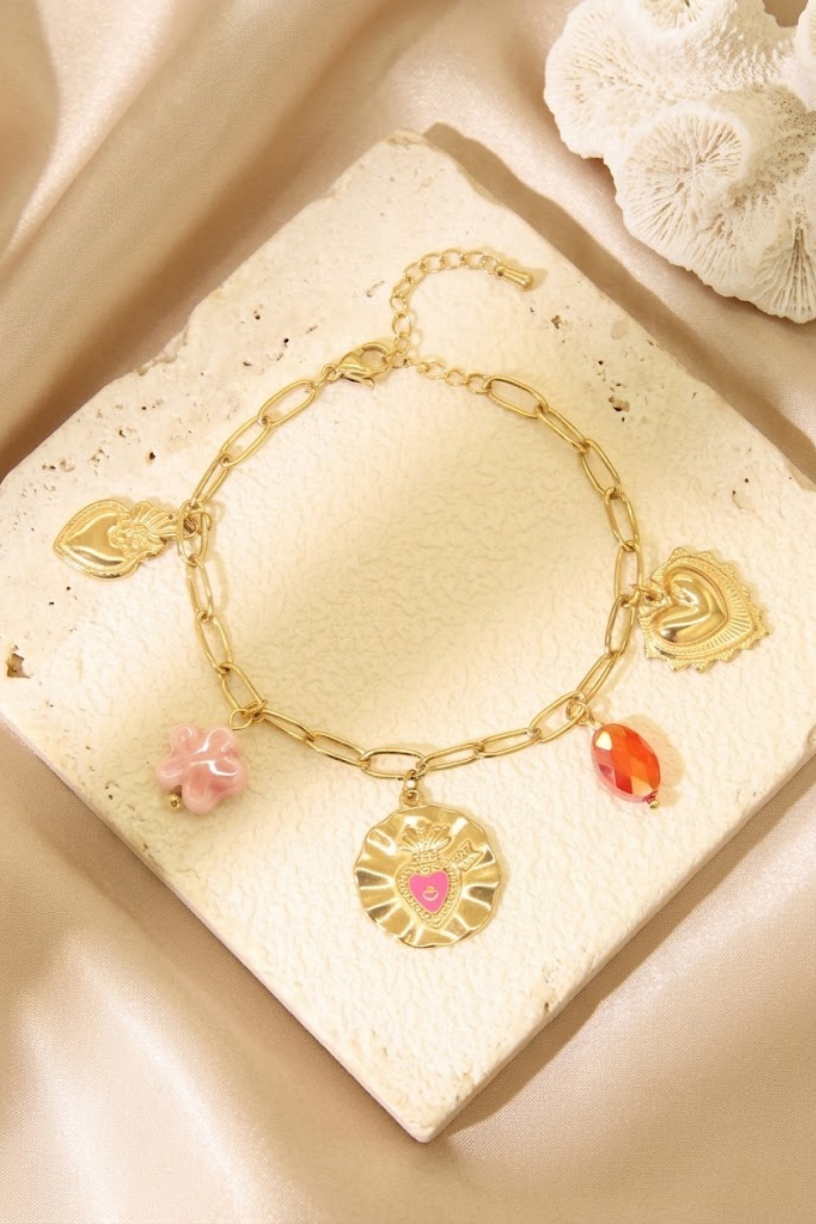 Großhändler Bellissima - Charm-Armband aus Edelstahl