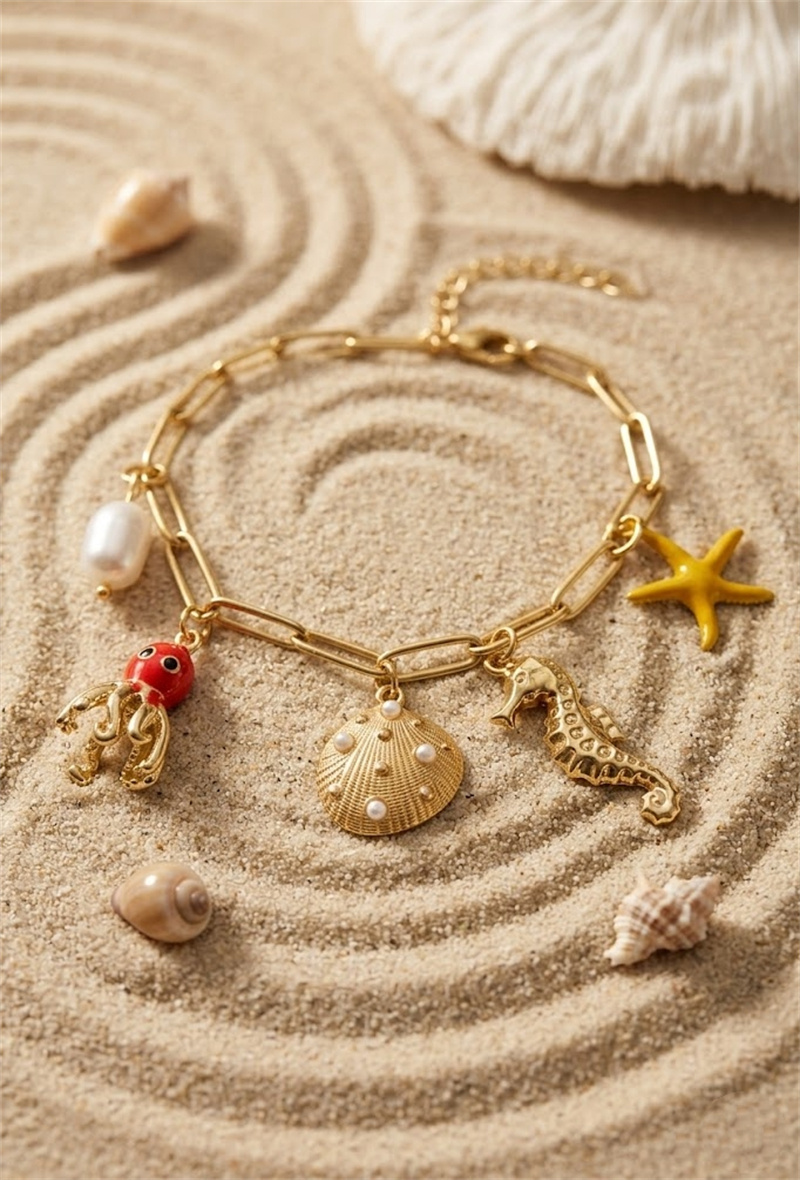 Grossiste Bellissima - Bracelet charm's en acier inoxydable – l'appel irrésistible de l'océan