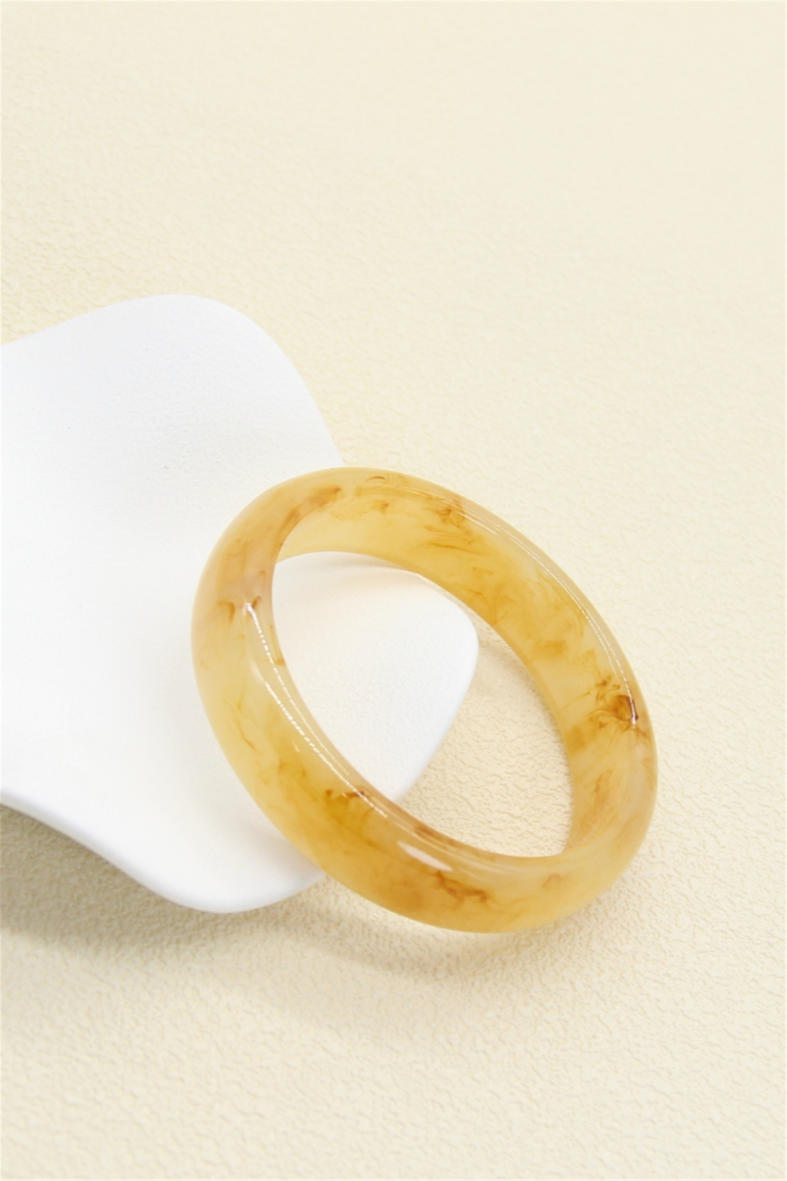 Grossiste Bellissima - Bracelet résine caramel – Accessoire tendance minimaliste