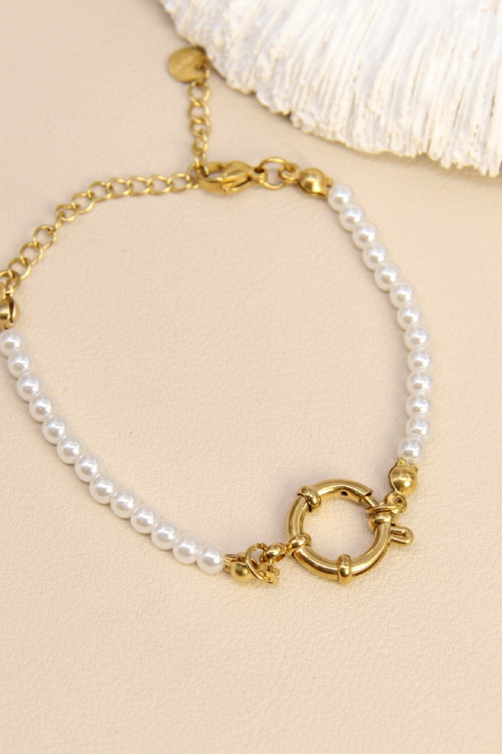 Mayorista Bellissima - Pulsera de cuentas y cierre de acero inoxidable