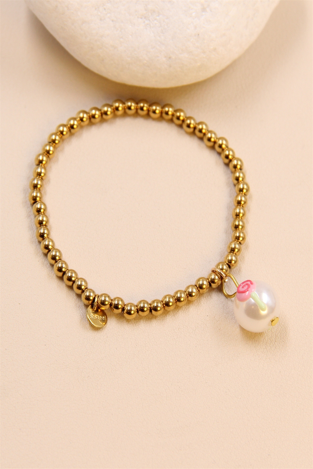 Grossiste Bellissima - Bracelet élastique sucette en acier inoxydable : gourmandise