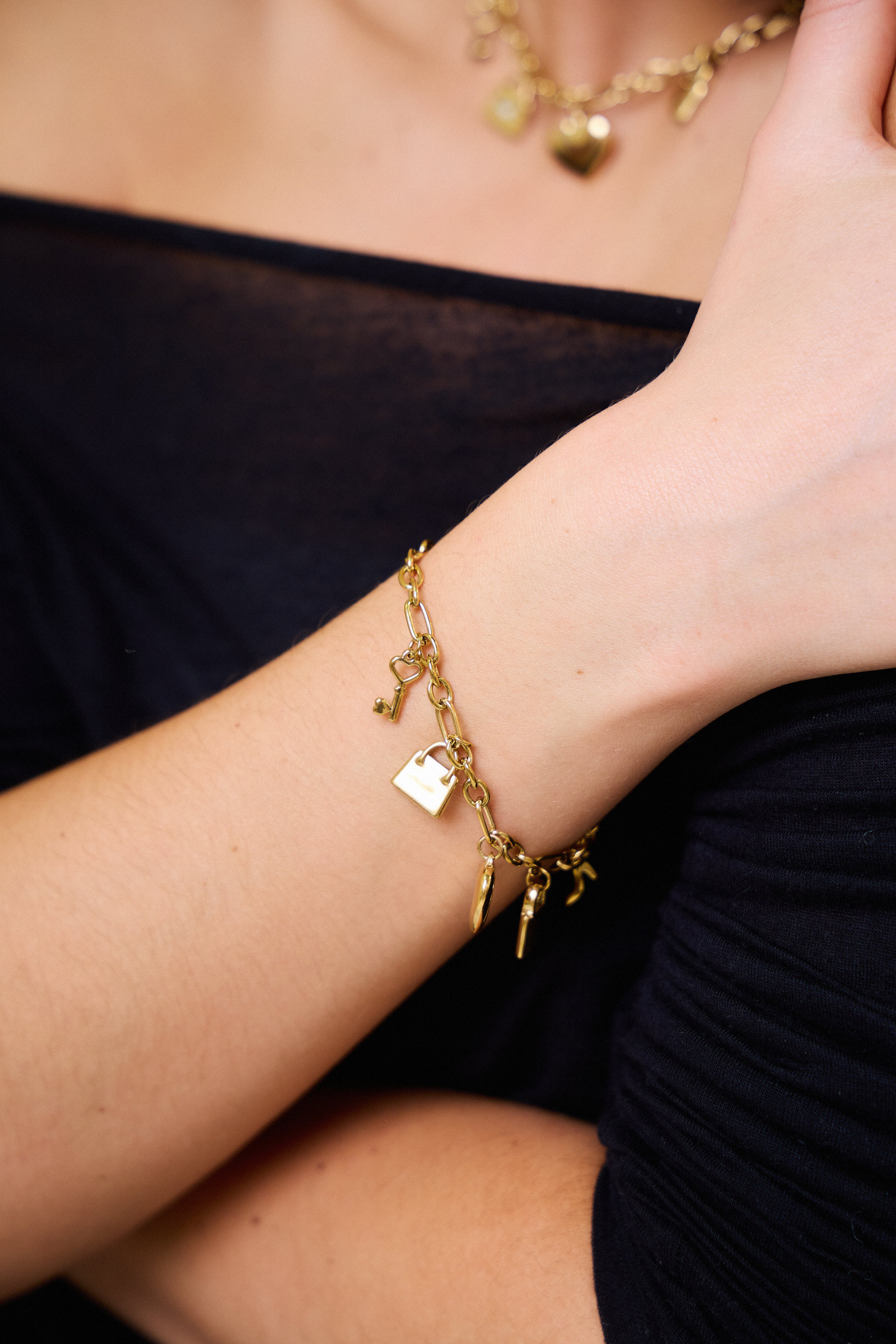 Grossiste Bellissima - Bracelet à breloques en acier inoxydable : style & émotion