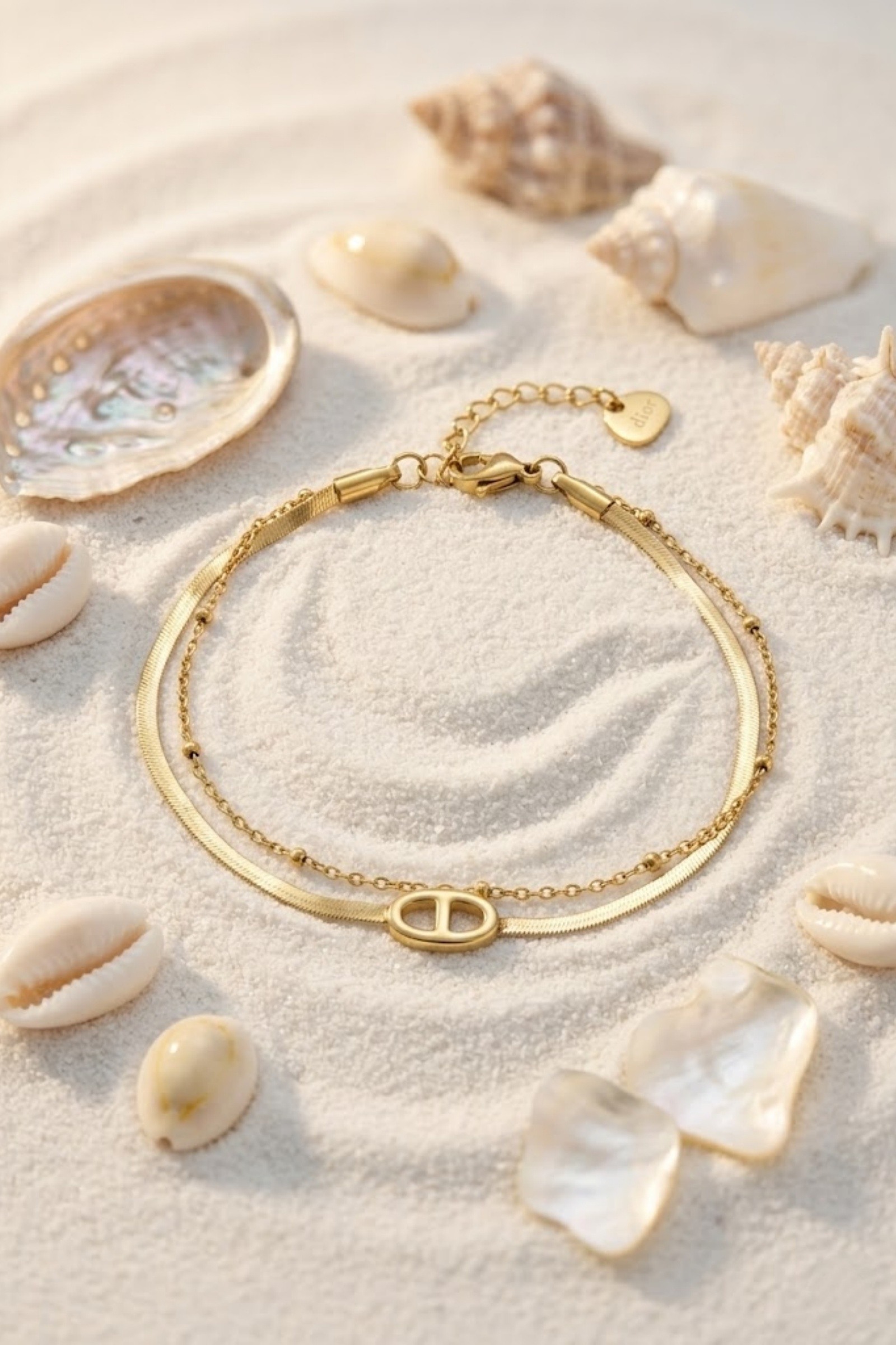 Grossiste Bellissima - Bracelet Maille Marine Double Rang – Élégance Intemporelle