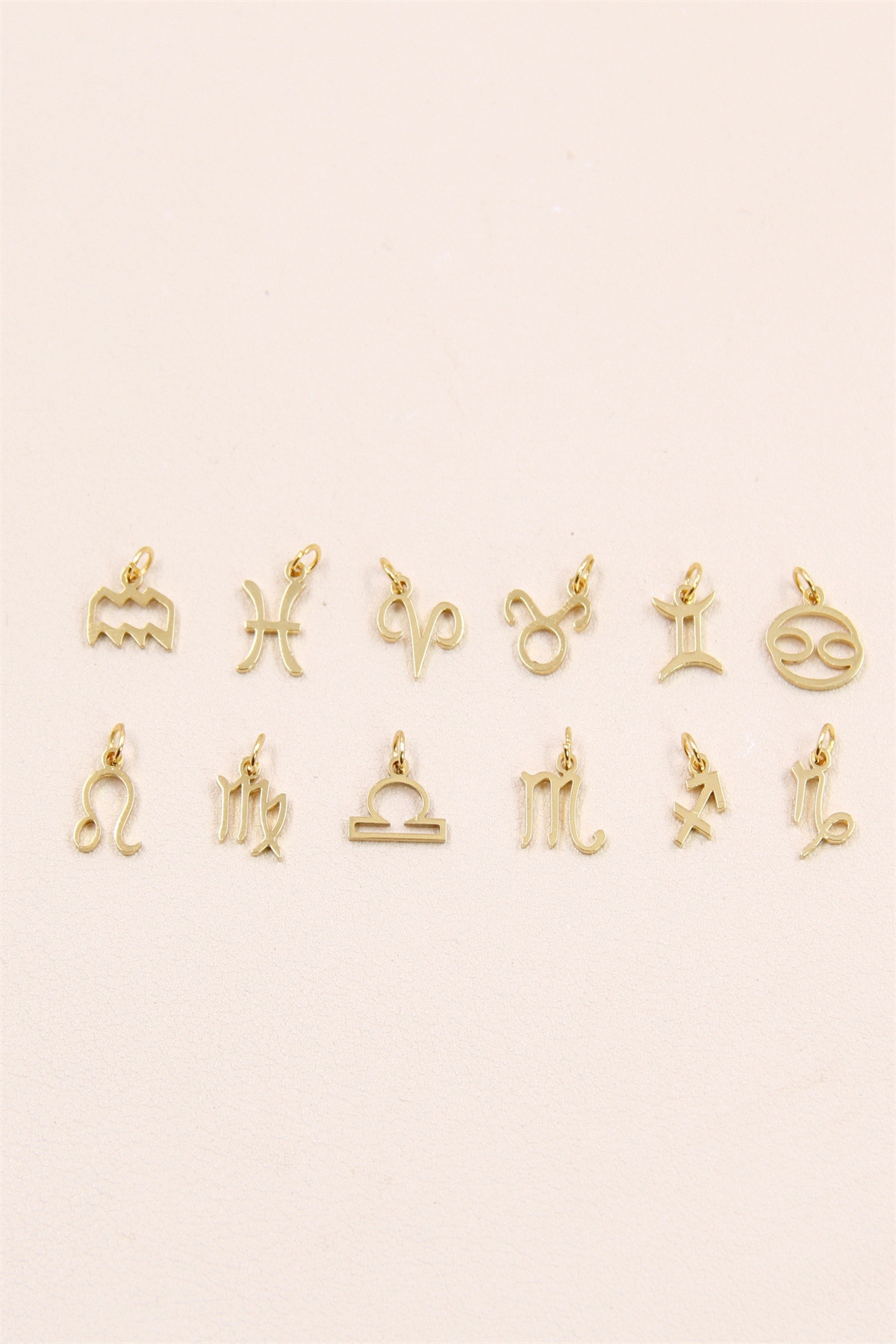 Grossiste Bellissima - Lot de 12 pendentis signes astrologiques en acier inoxydable