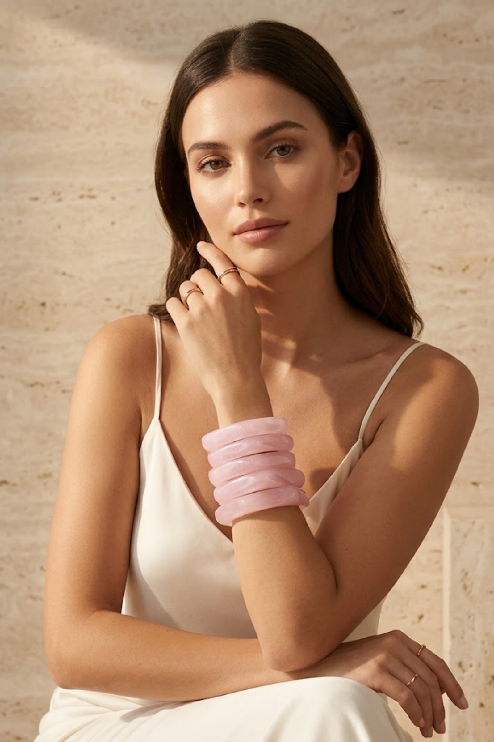 Grossiste Bellissima - Bracelet géométrique en résine - Modernité et créativité