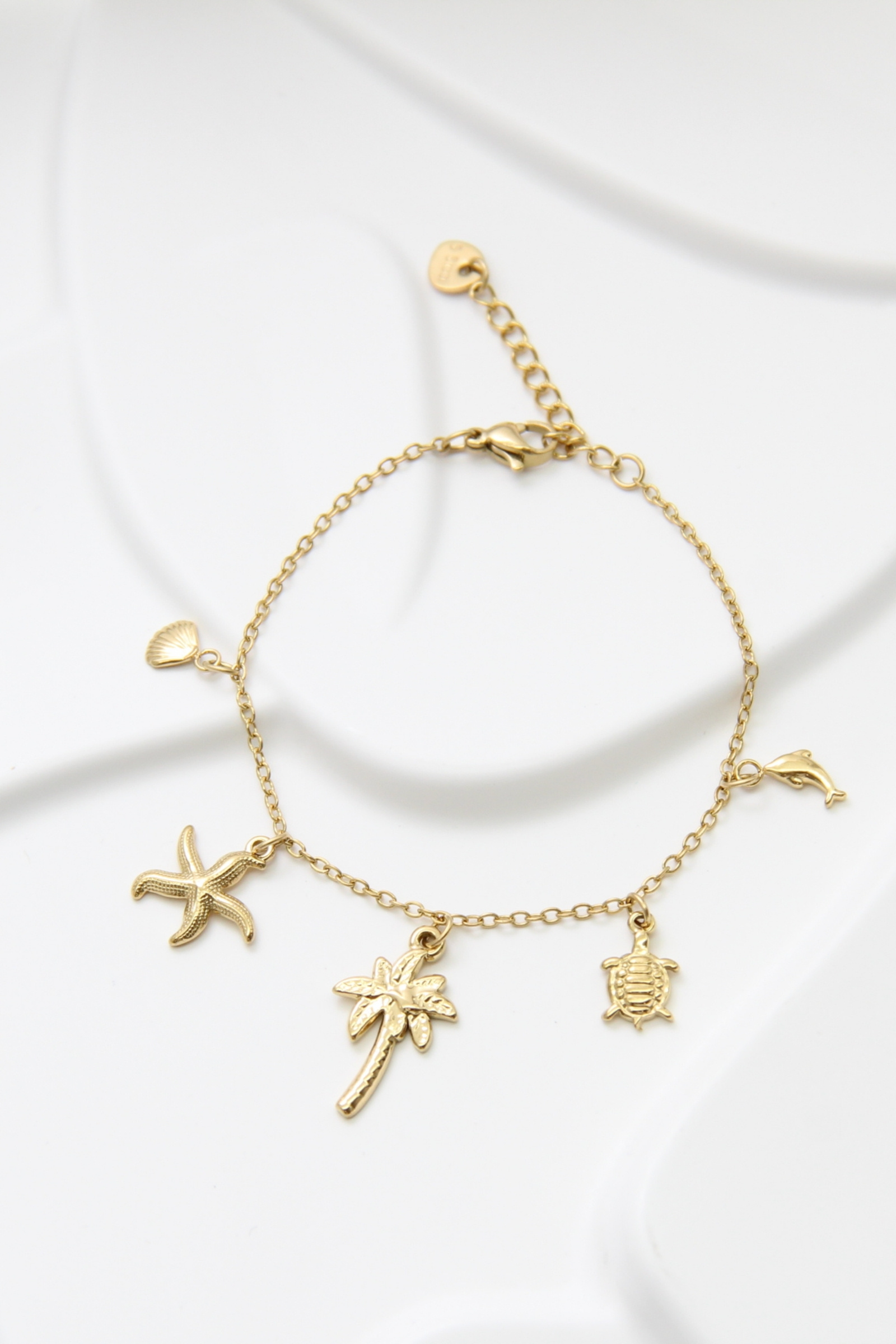 Grossiste Bellissima - Bracelet Charms Océan en Acier Inoxydable