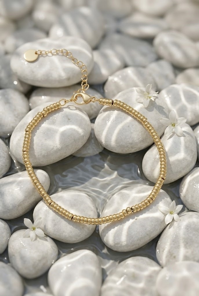 Grossiste Bellissima - Bracelet Perles Fines en Acier Inoxydable – Élégance Discrète