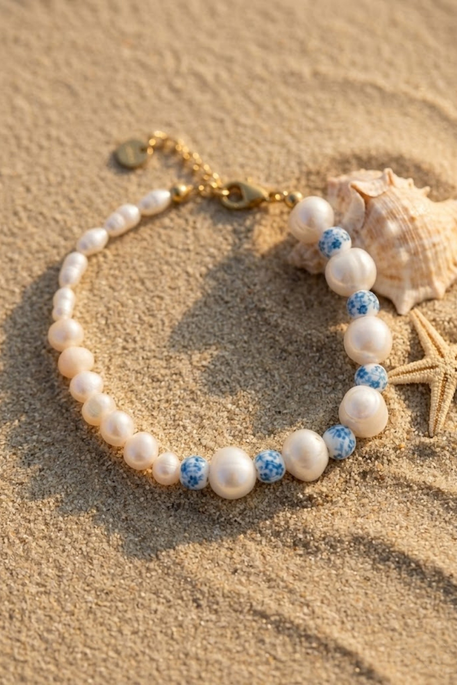 Grossiste Bellissima - Bracelet Perles Asymétrique Acier Inoxydable – Élégance Moderne