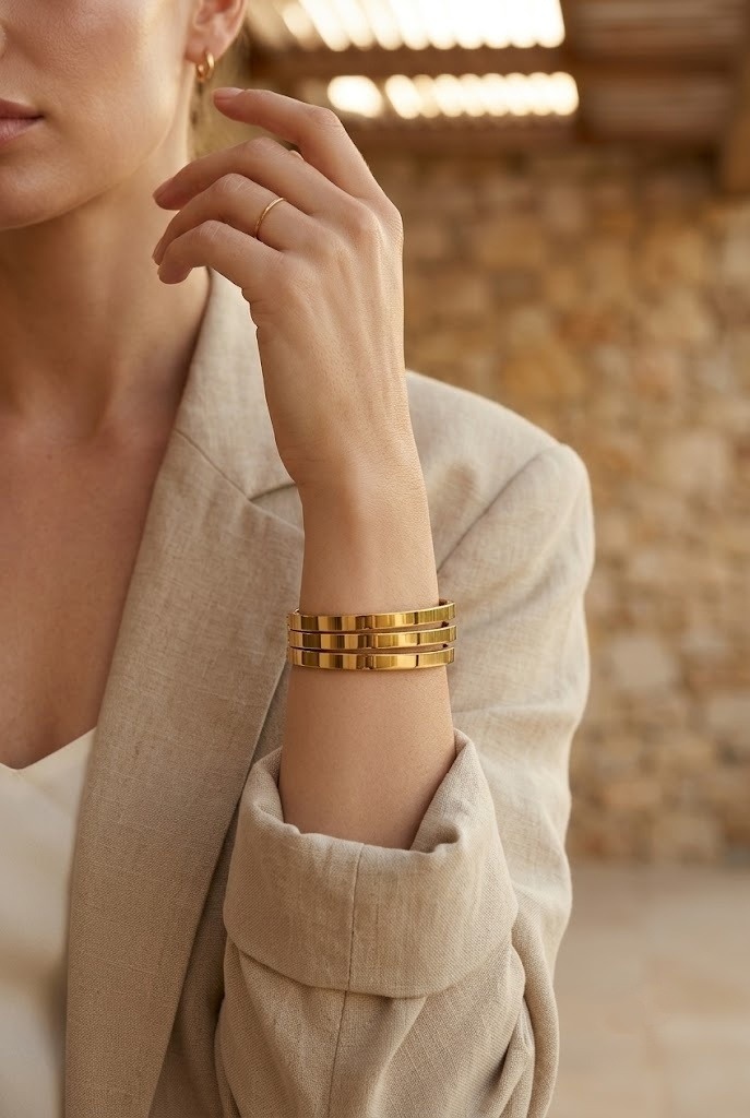 Grossiste Bellissima - Bracelet Jonc à Graver – Élégance Minimaliste