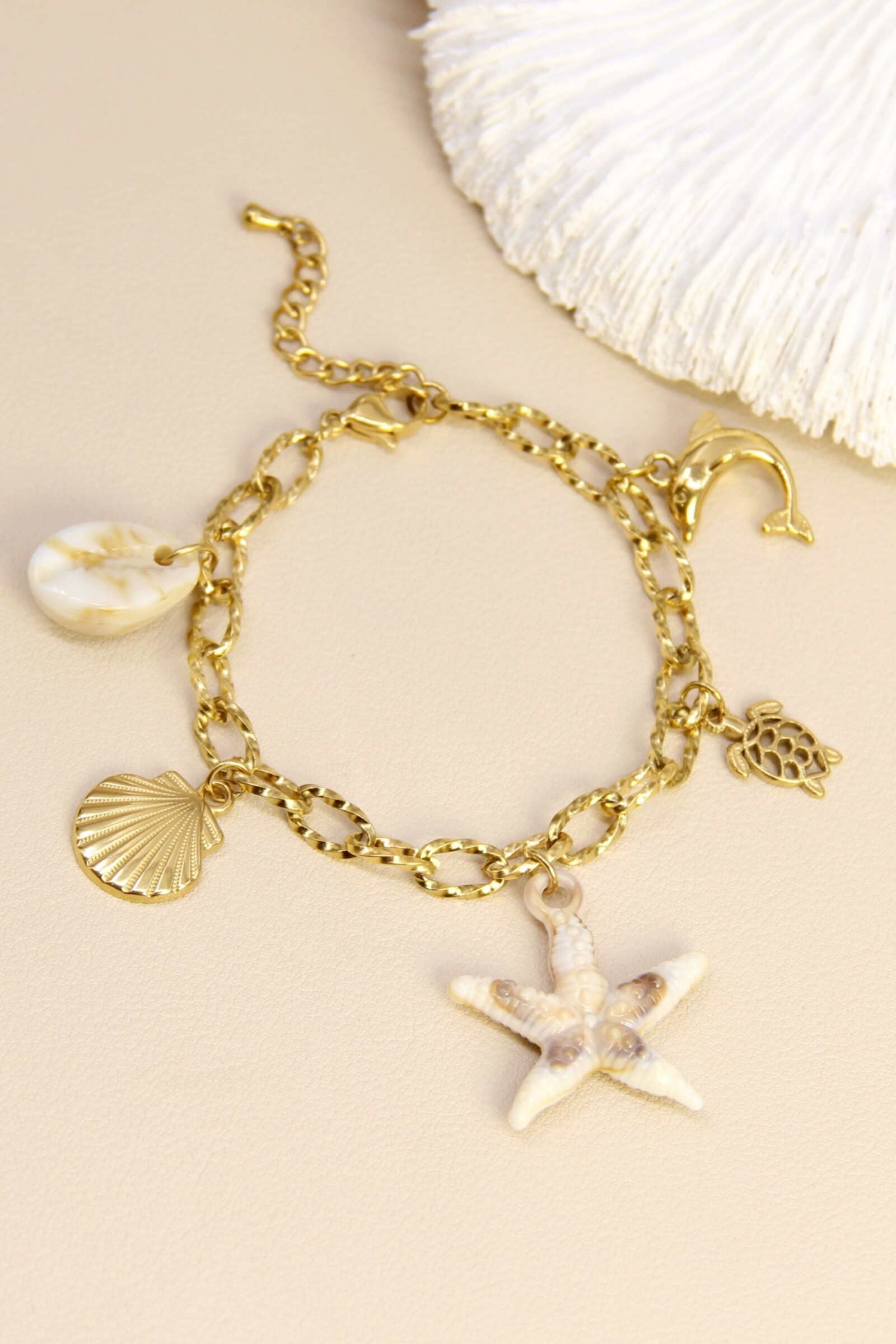 Mayorista Bellissima - Encantos de pulsera marina de acero inoxidable