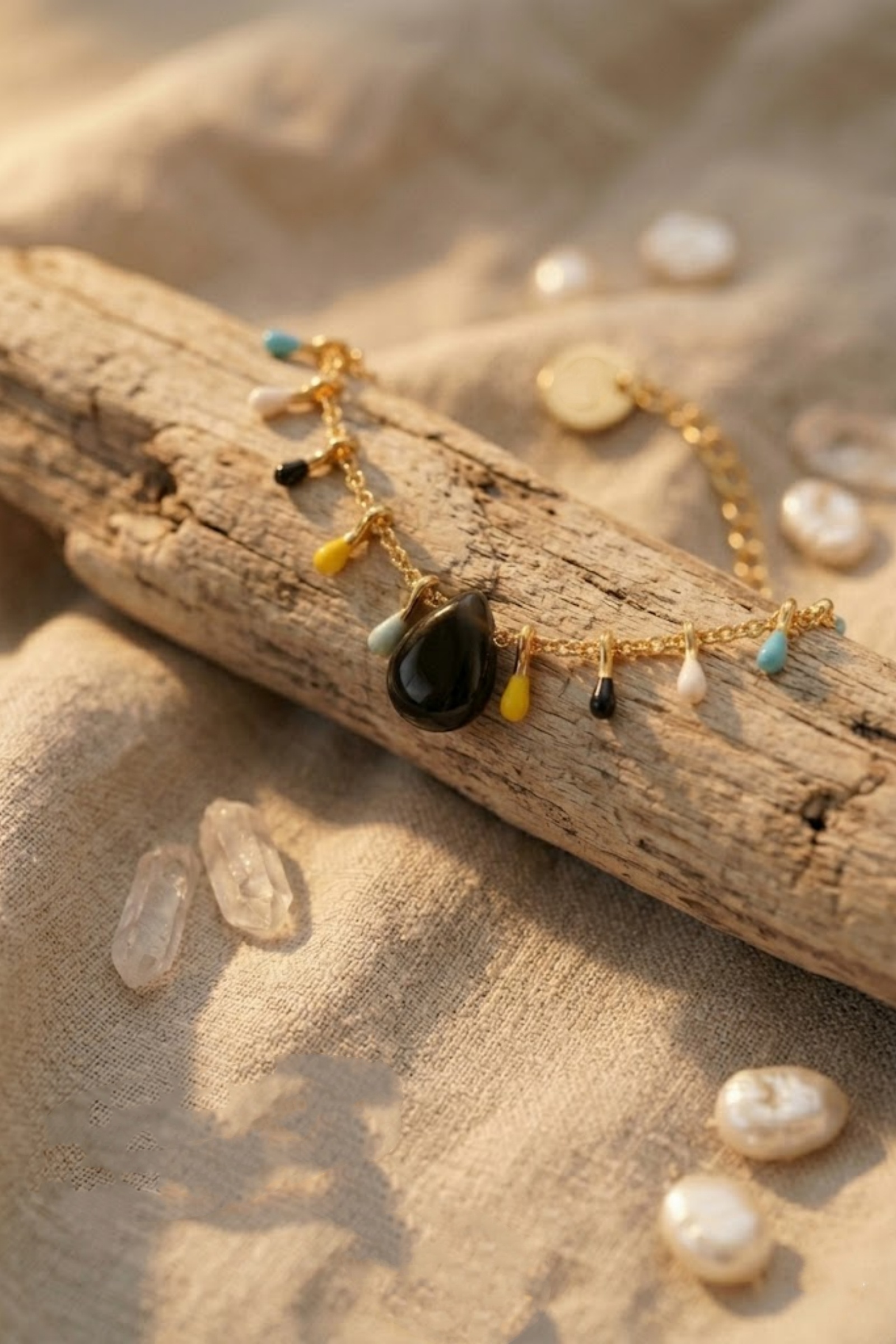 Grossiste Bellissima - Bracelet Goutte Acier Inoxydable – Élégance Colorée