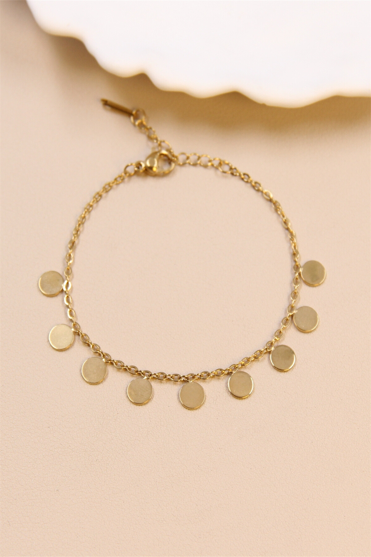 Grossiste Bellissima - Bracelet Élégance Dorée en Acier Inoxydable