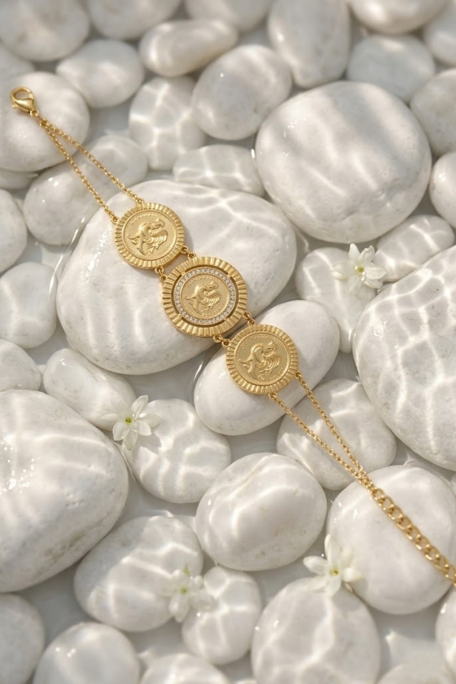 Mayorista Bellissima - Pulsera de Acero Inoxidable – Elegancia Vintage y Brillo Chic