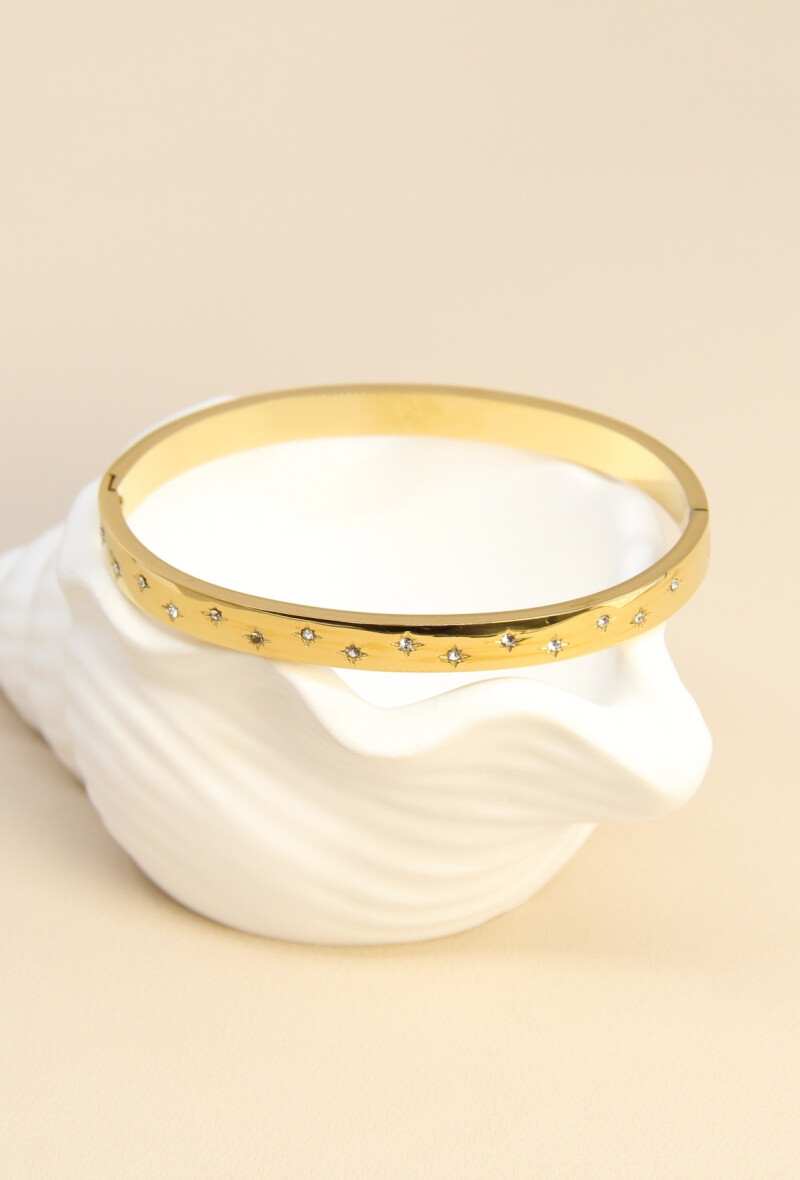 Mayorista Bellissima - Star Jack Bracelet decorada con diamantes de rehinestones de acero inoxidable - Glamorous Shine
