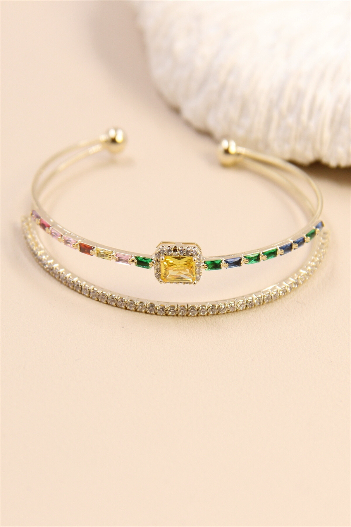 Großhändler Bellissima - Rhodium-verstellbares Stangenarmband- funkelnde Eleganz