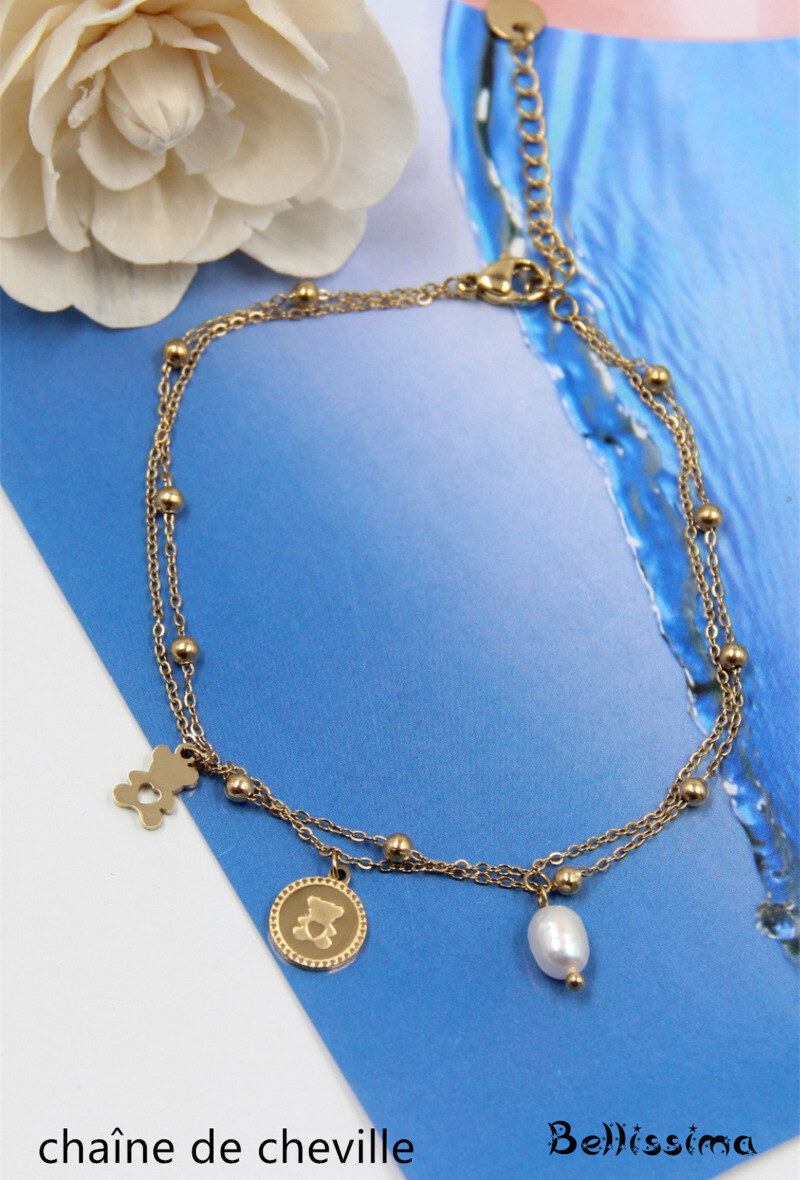 Wholesaler Bellissima - Steel ankle chain