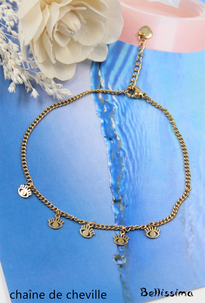 Wholesaler Bellissima - Steel ankle chain