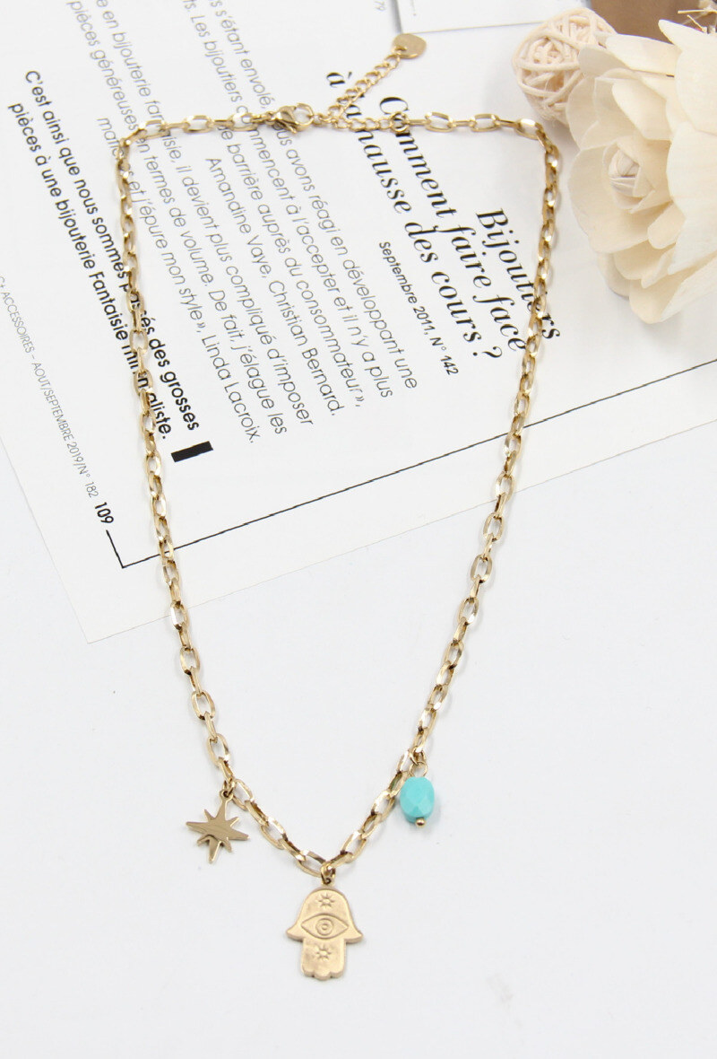 Mayorista Bellissima - Collar de acero