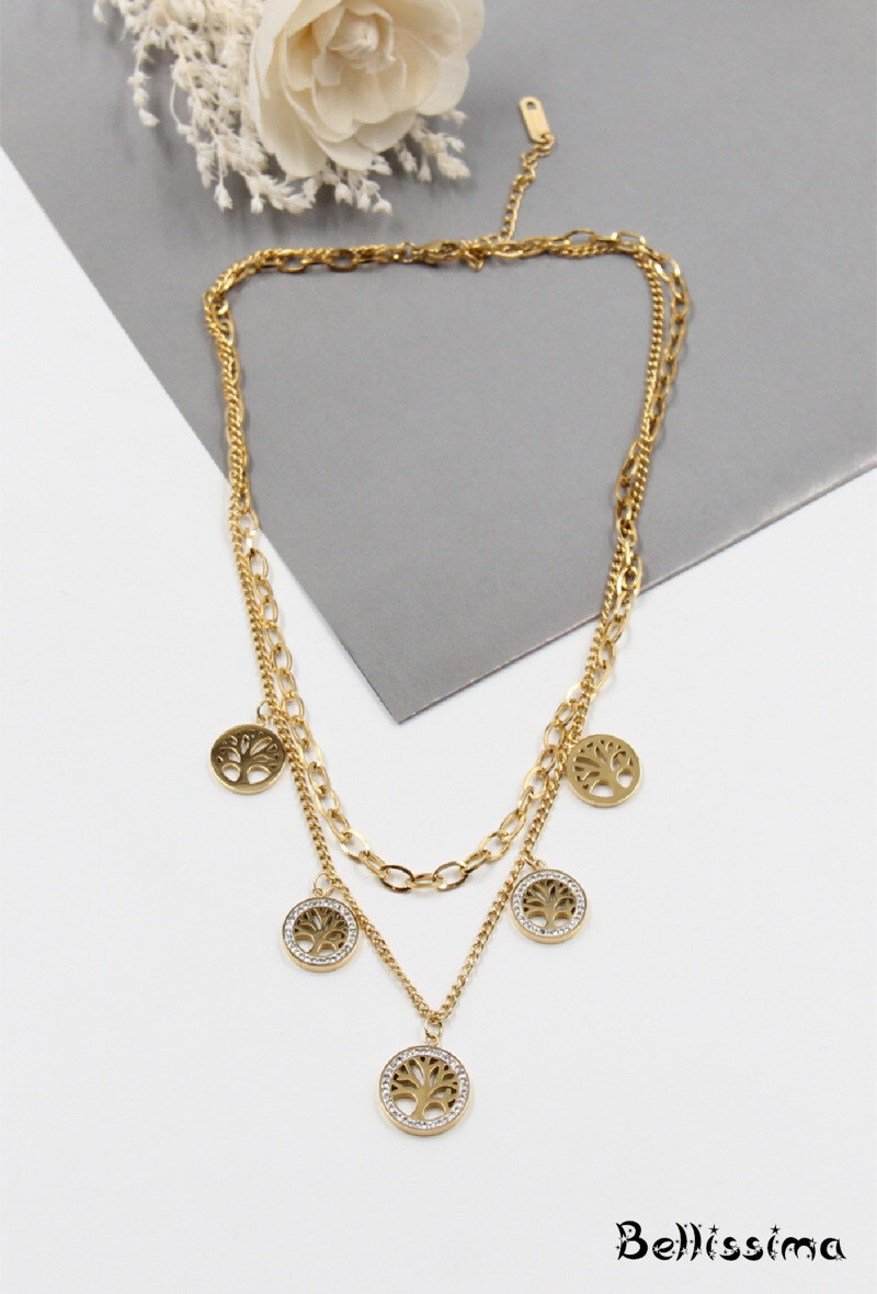 Mayorista Bellissima - Collar de acero