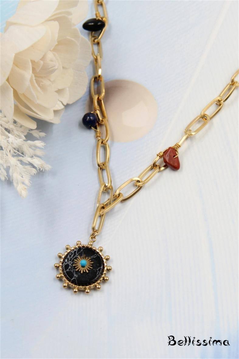 Mayorista Bellissima - Collar de acero inoxidable