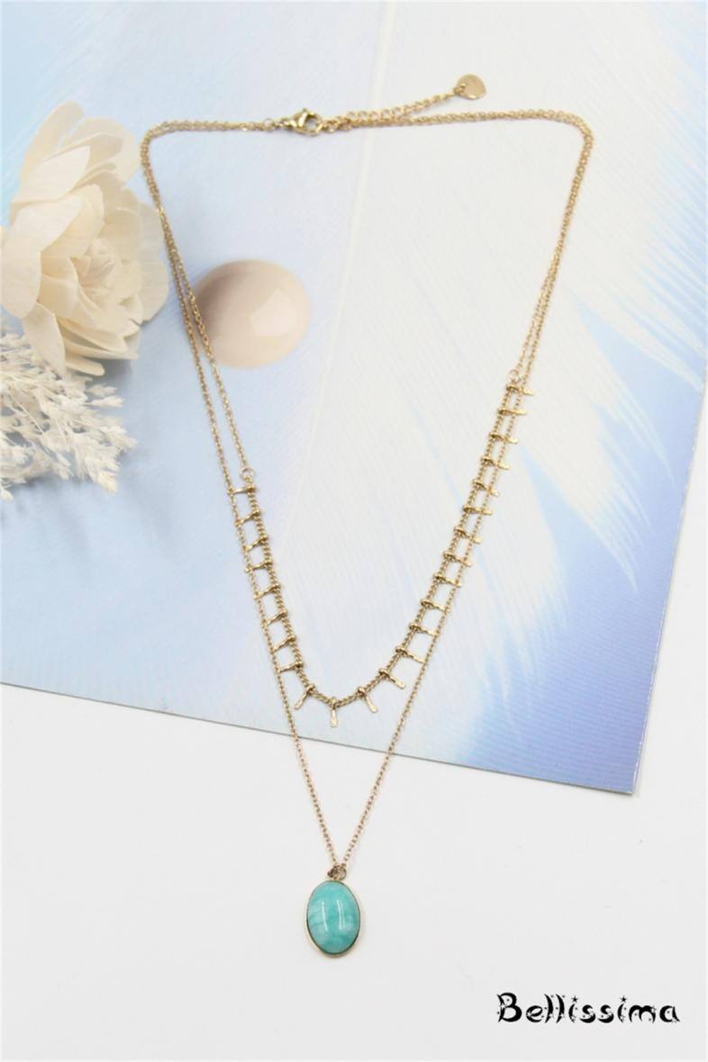 Mayorista Bellissima - Collar de acero inoxidable