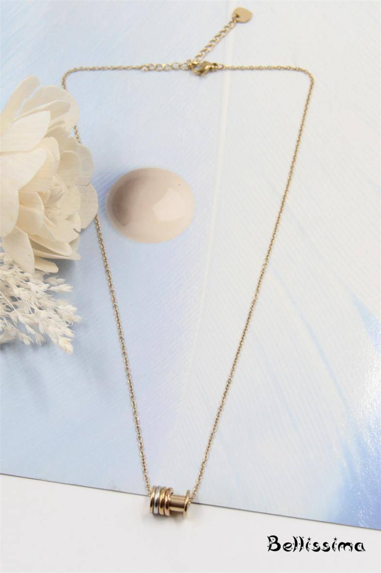 Mayorista Bellissima - Collar de acero inoxidable