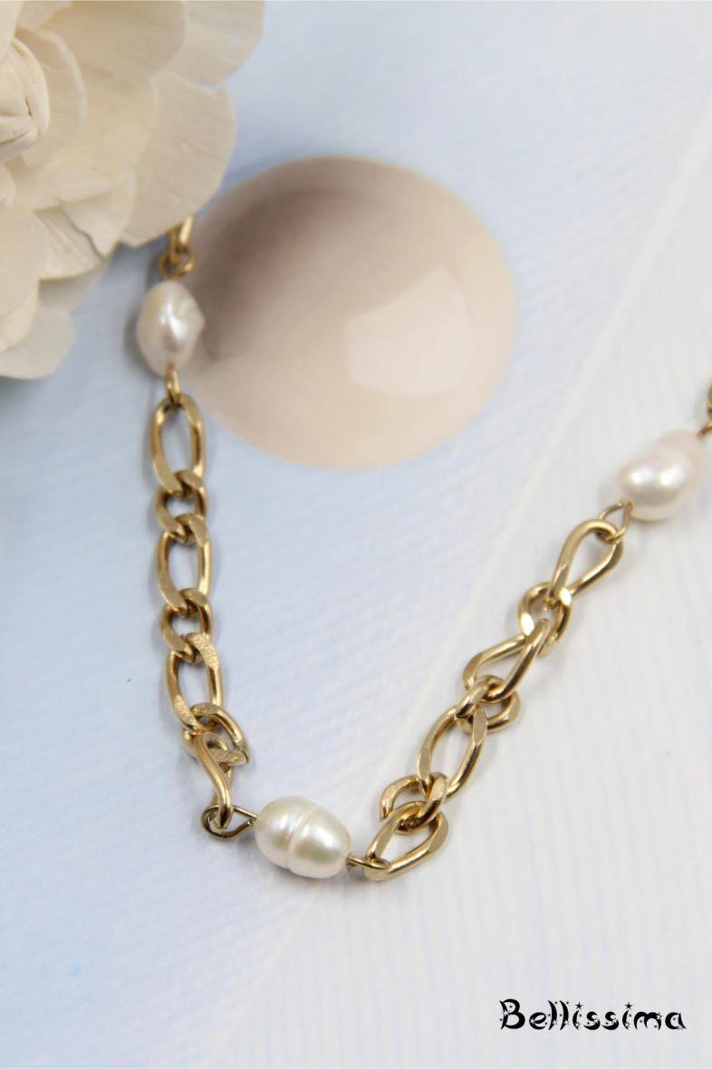 Mayorista Bellissima - Collar de acero inoxidable