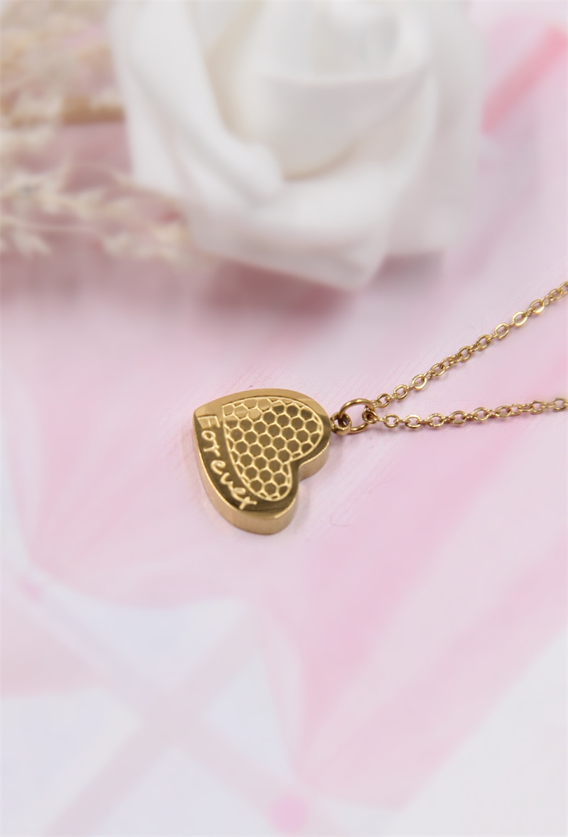 Grossista Bellissima - Collana in acciaio inossidabile a forma di cuore