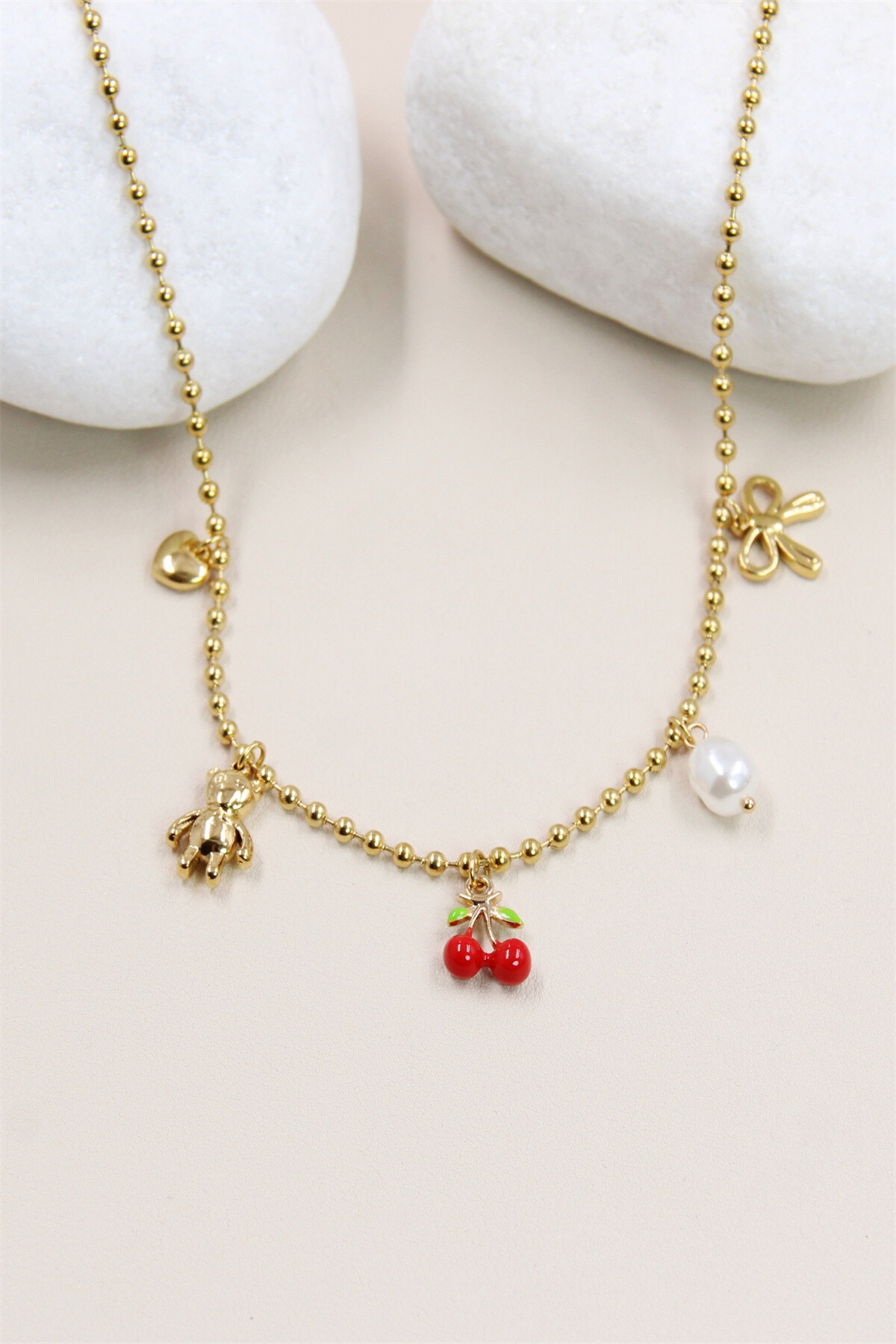 Wholesaler Bellissima - Stainless Steel Charm Necklace - Charm and Elegance