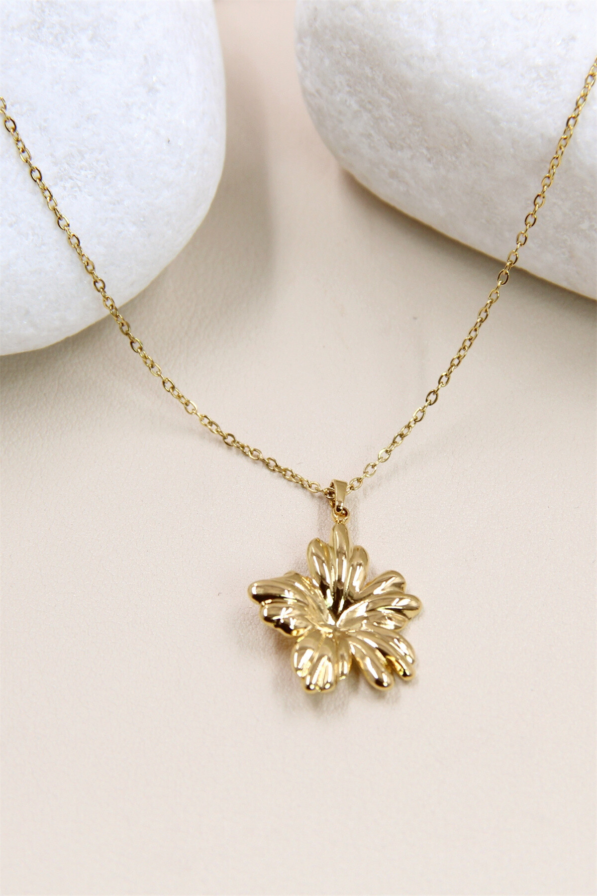Grossista Bellissima - Collana Fiore in Acciaio Inossidabile - Fascino Eterno