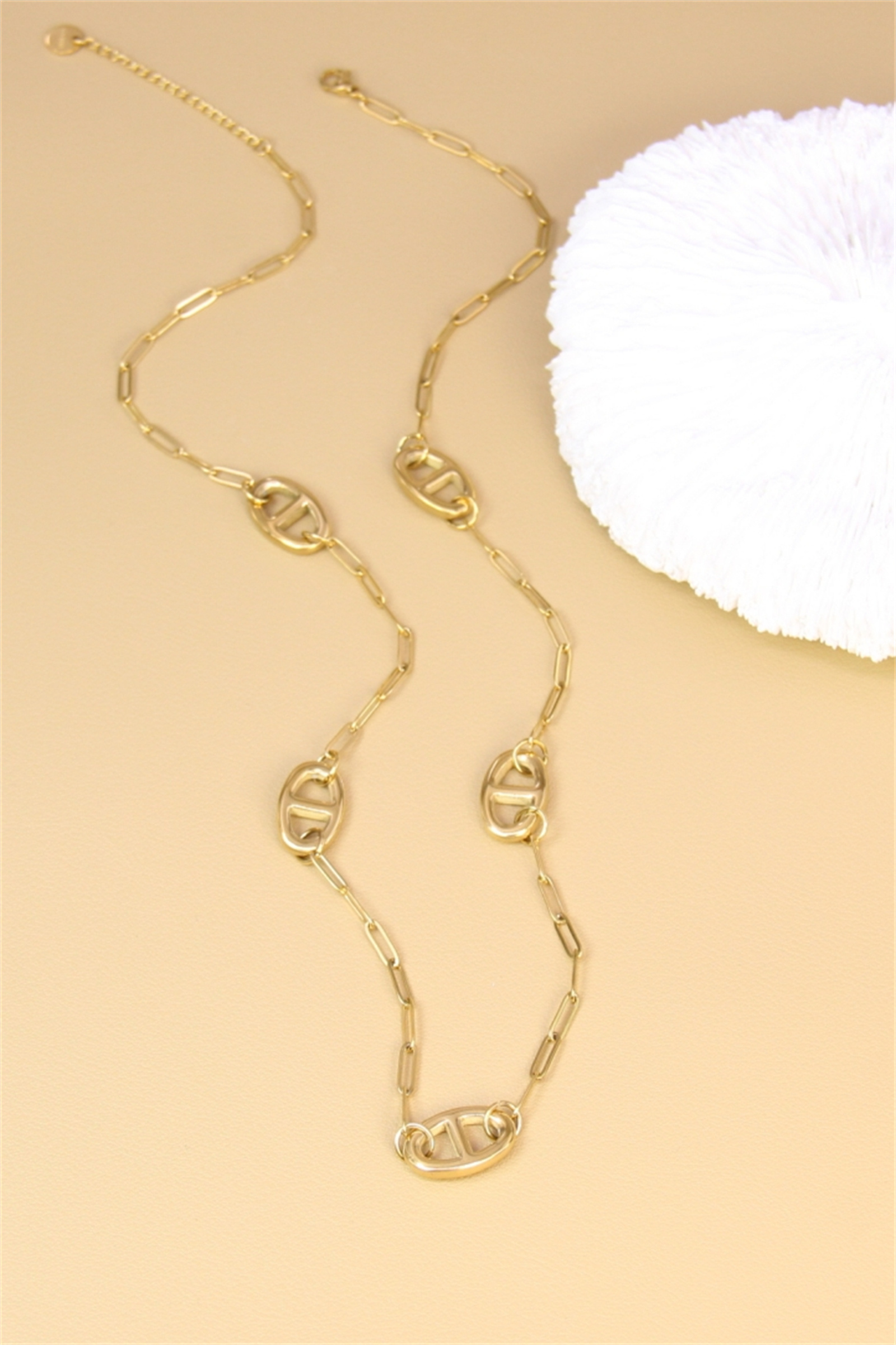 Mayorista Bellissima - Collar de eslabones marinos de acero inoxidable - Elegancia atemporal y estilo audaz