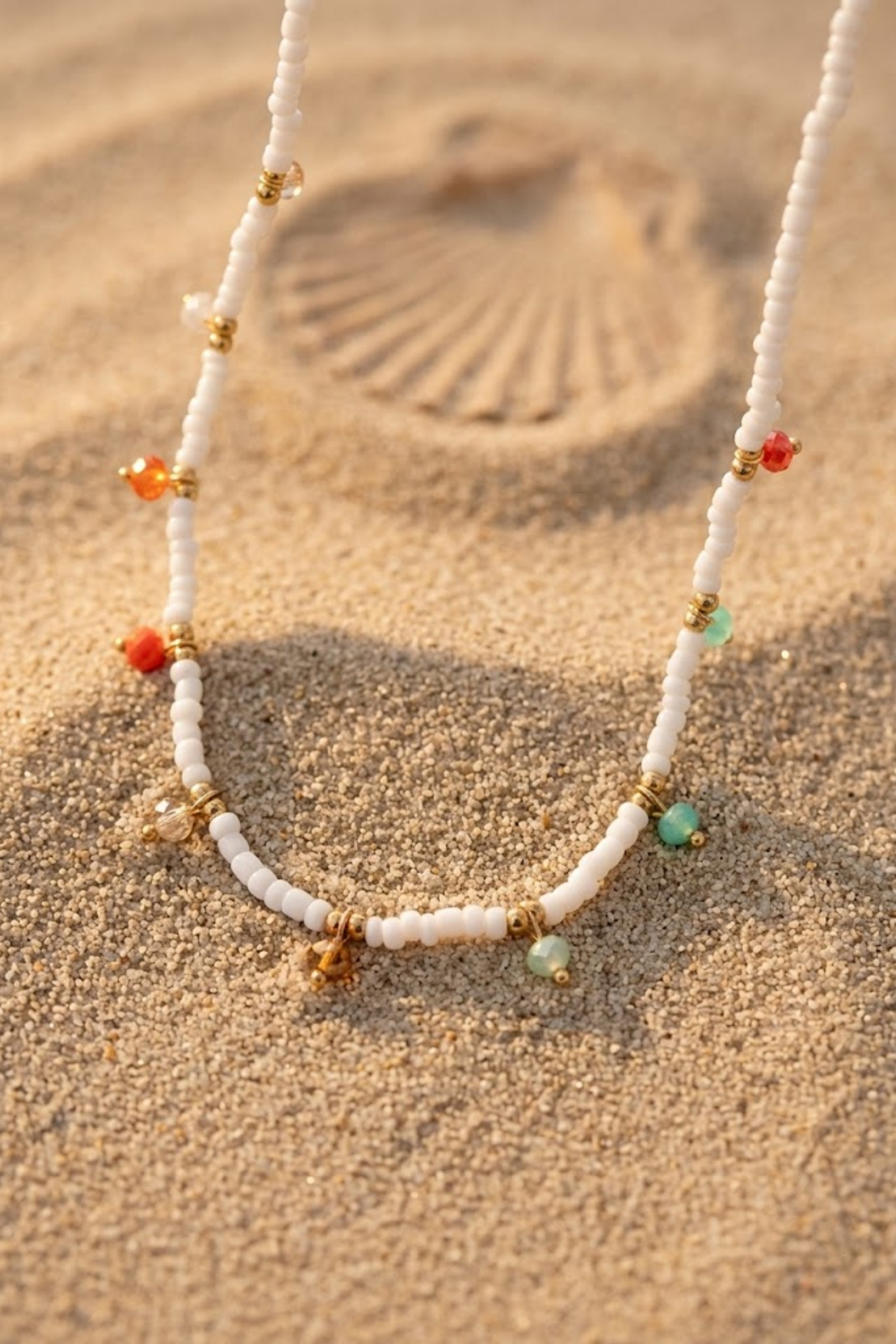 Grossiste Bellissima - Collier Perles Blanches Acier Inoxydable – Élégance Fine & Lumineuse