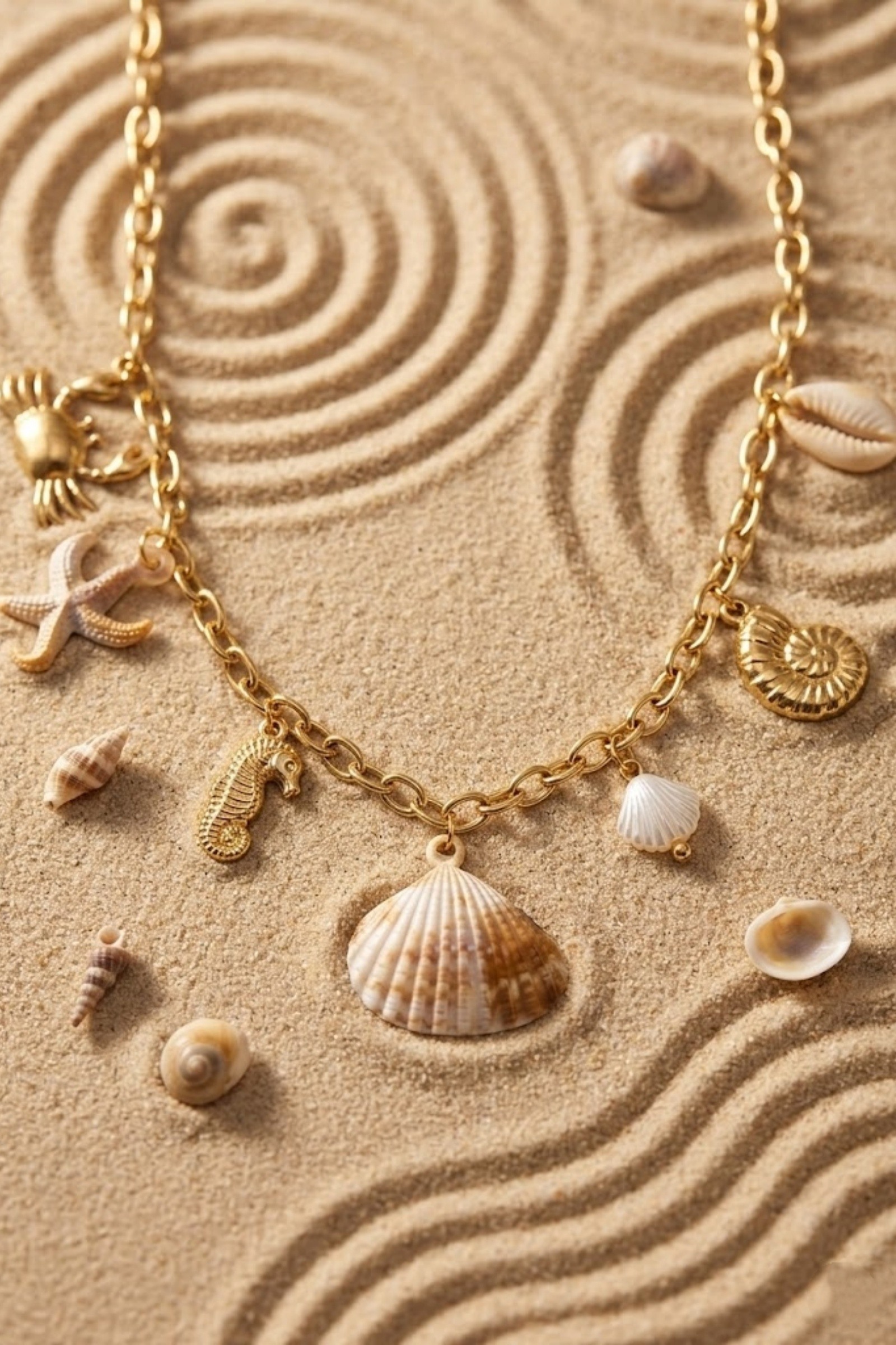 Grossiste Bellissima - Collier "Trésor Marin" – Charms Coquillages et Océan